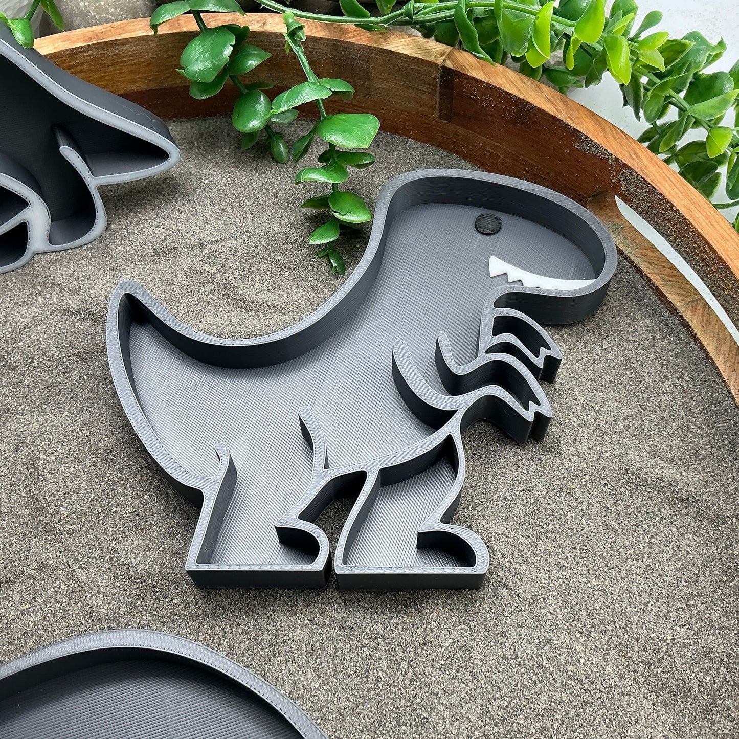3D-printed dinosaur fill shapes sensory filling tray, 3-piece set for sand and rice tuff trays - view 3 of 11
