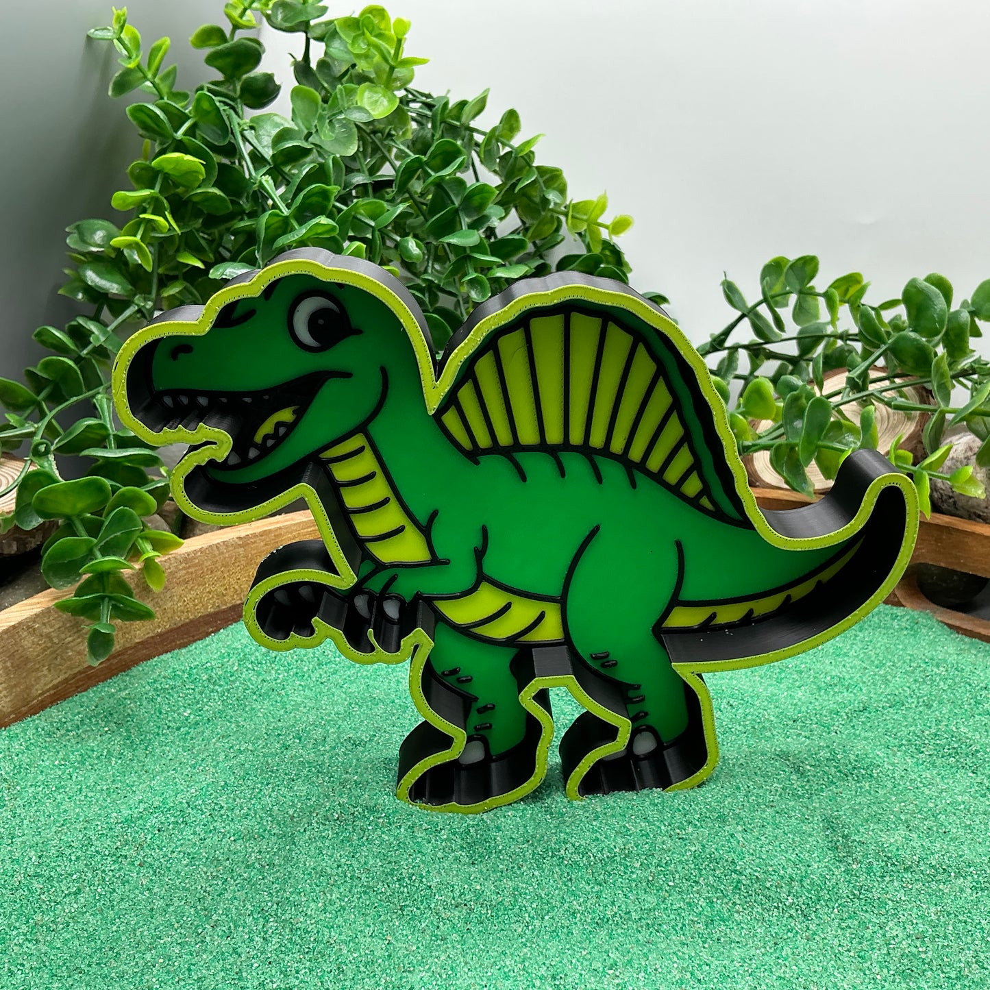 3D-printed dinosaur sensory play fill shape set - 6 piece with T-Rex, Triceratops, Stegosaurus, Spinosaurus, Pterodactyl, Brachiosaurus - view 12 of 16