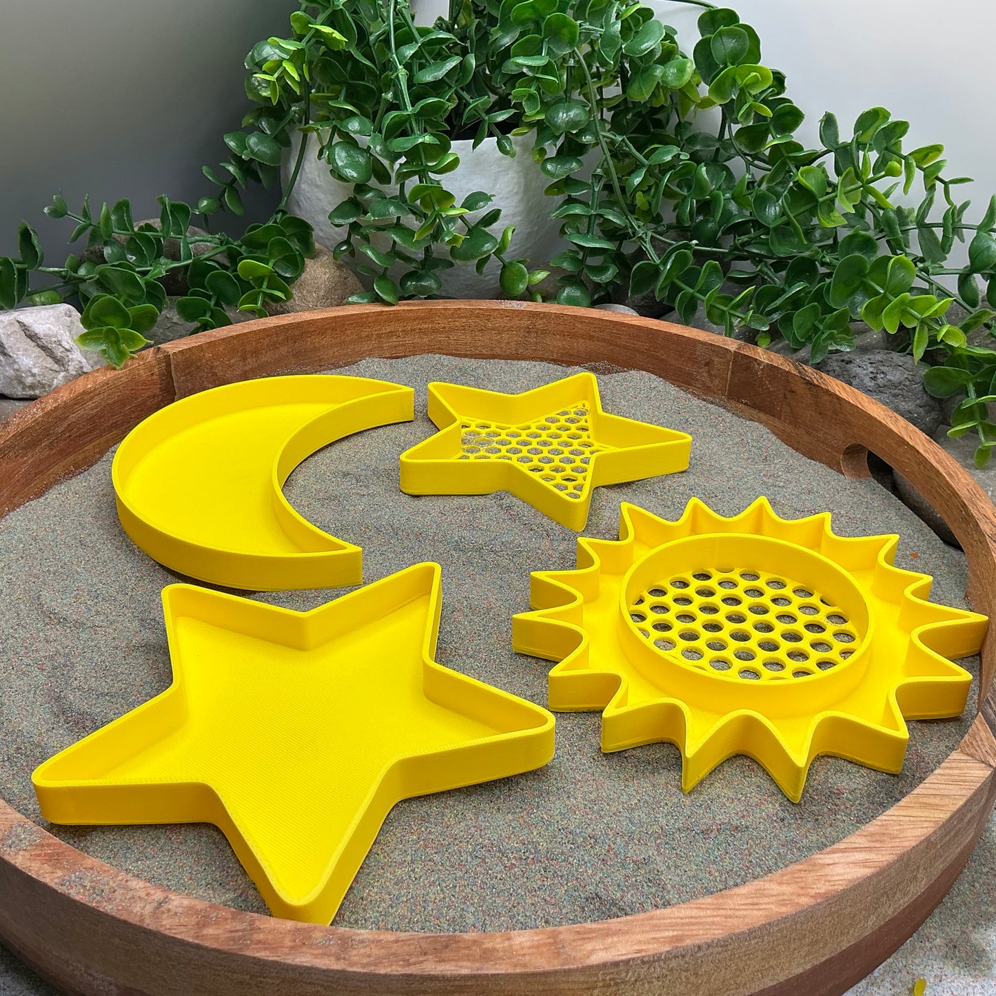Sun, Moon & Stars Sensory Filling Tray & Sieve - 4 Piece Set