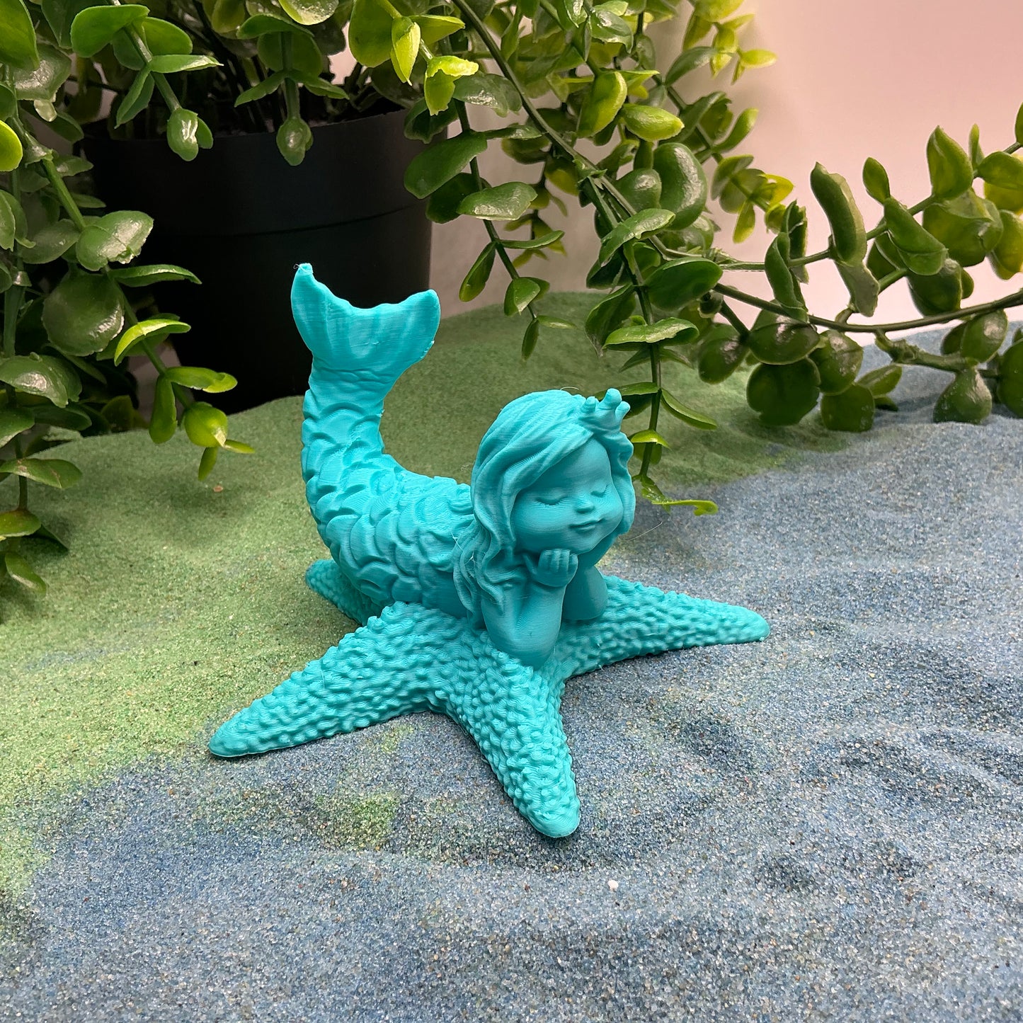 3D Printed Mermaid Princess on Starfish Textured Sensory Toy - View 8