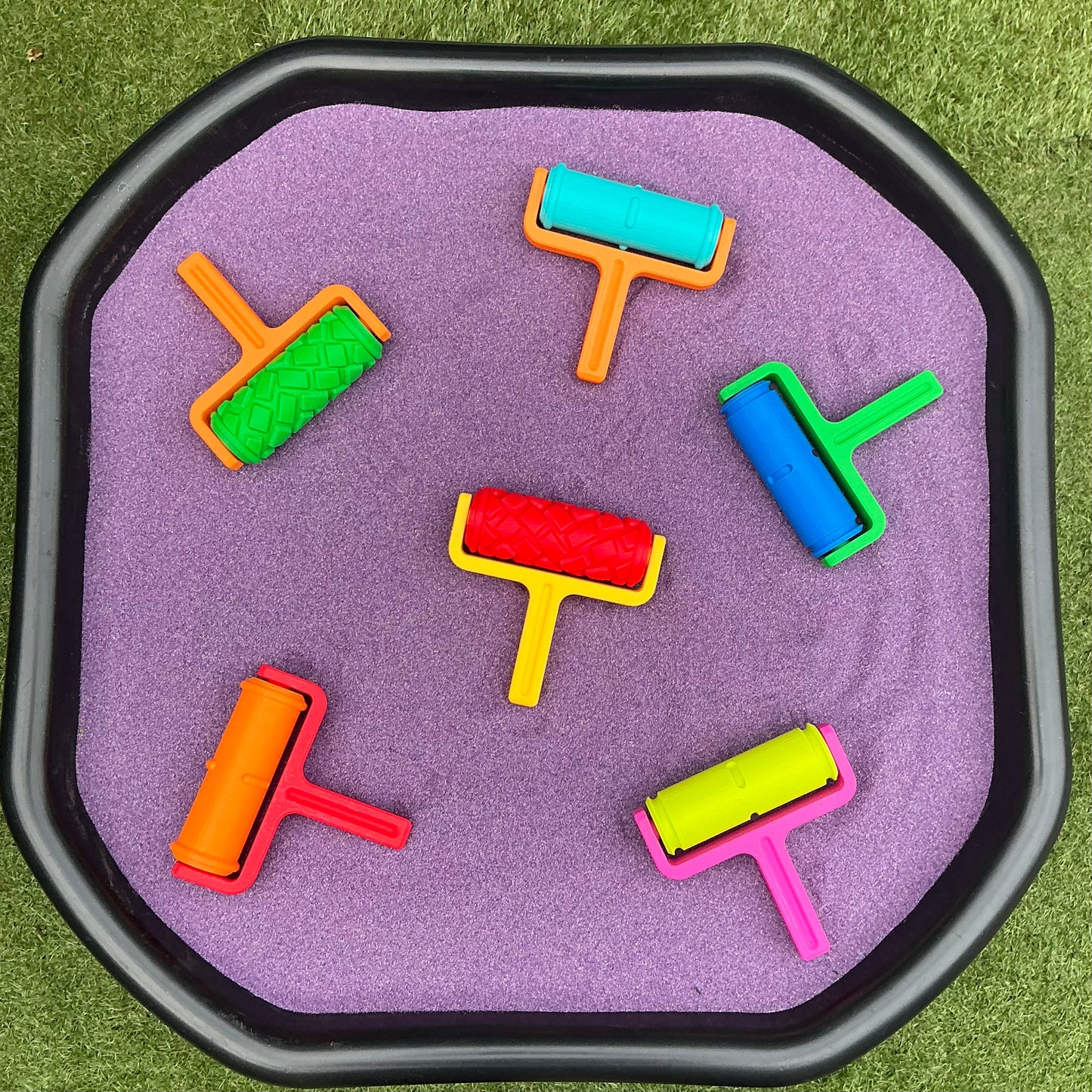 Road Pattern Roller 3 piece Set Sand Roller