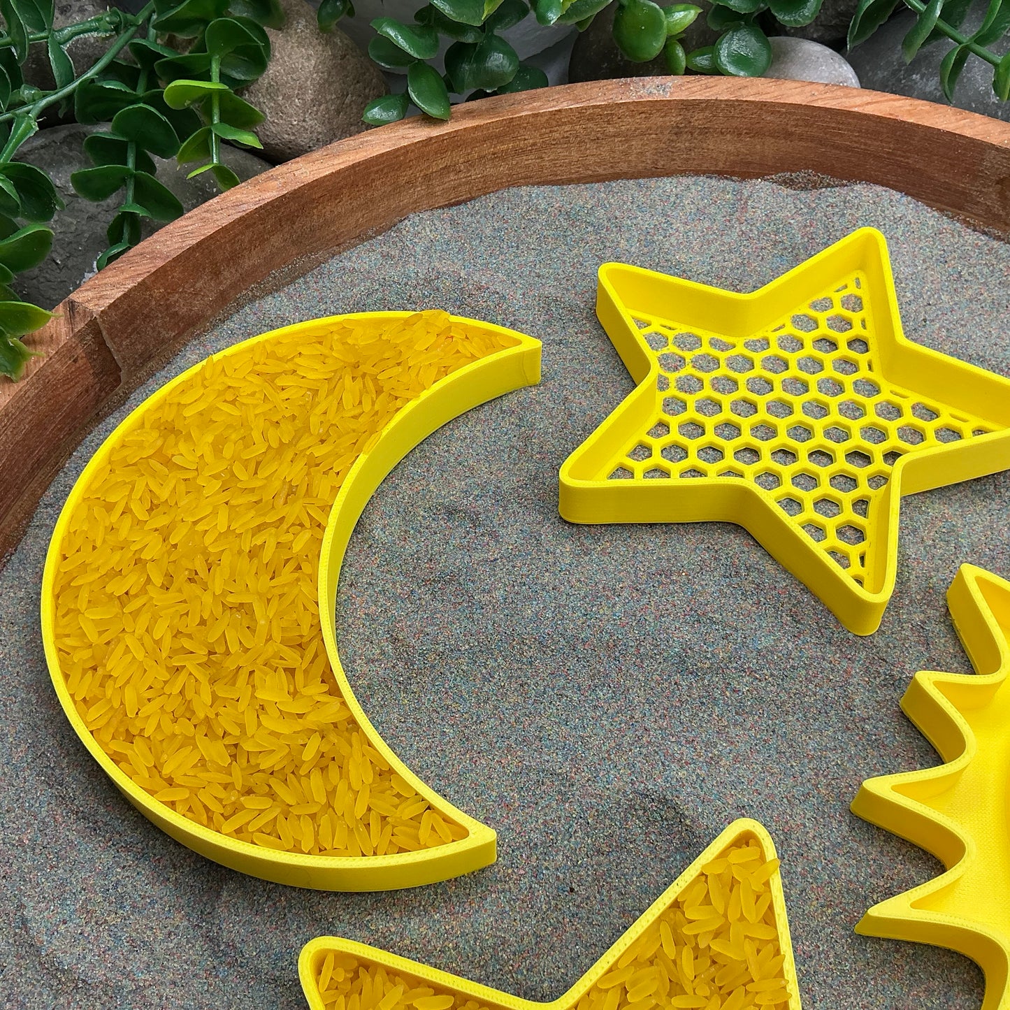 Sun, Moon & Stars Sensory Filling Tray & Sieve - 4 Piece Set