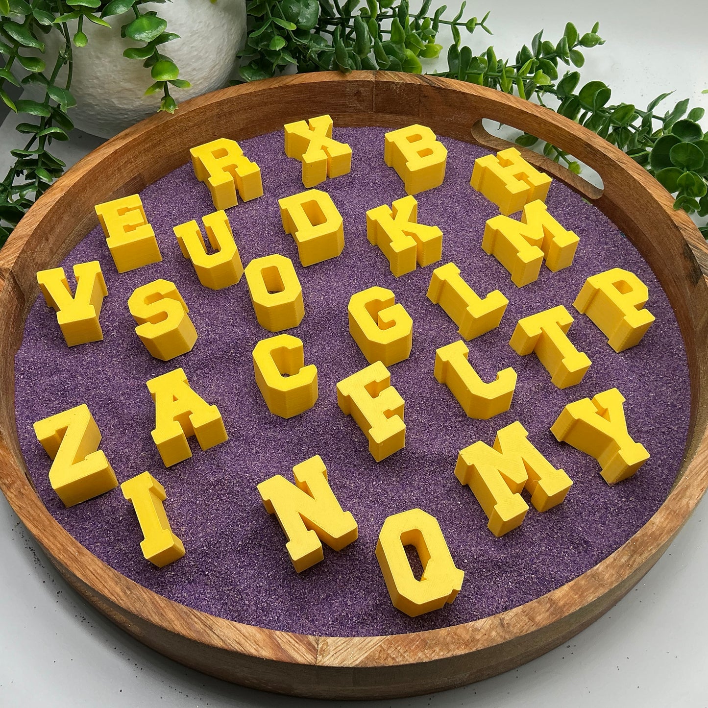 Small chunky stacking alphabet letters A to Z