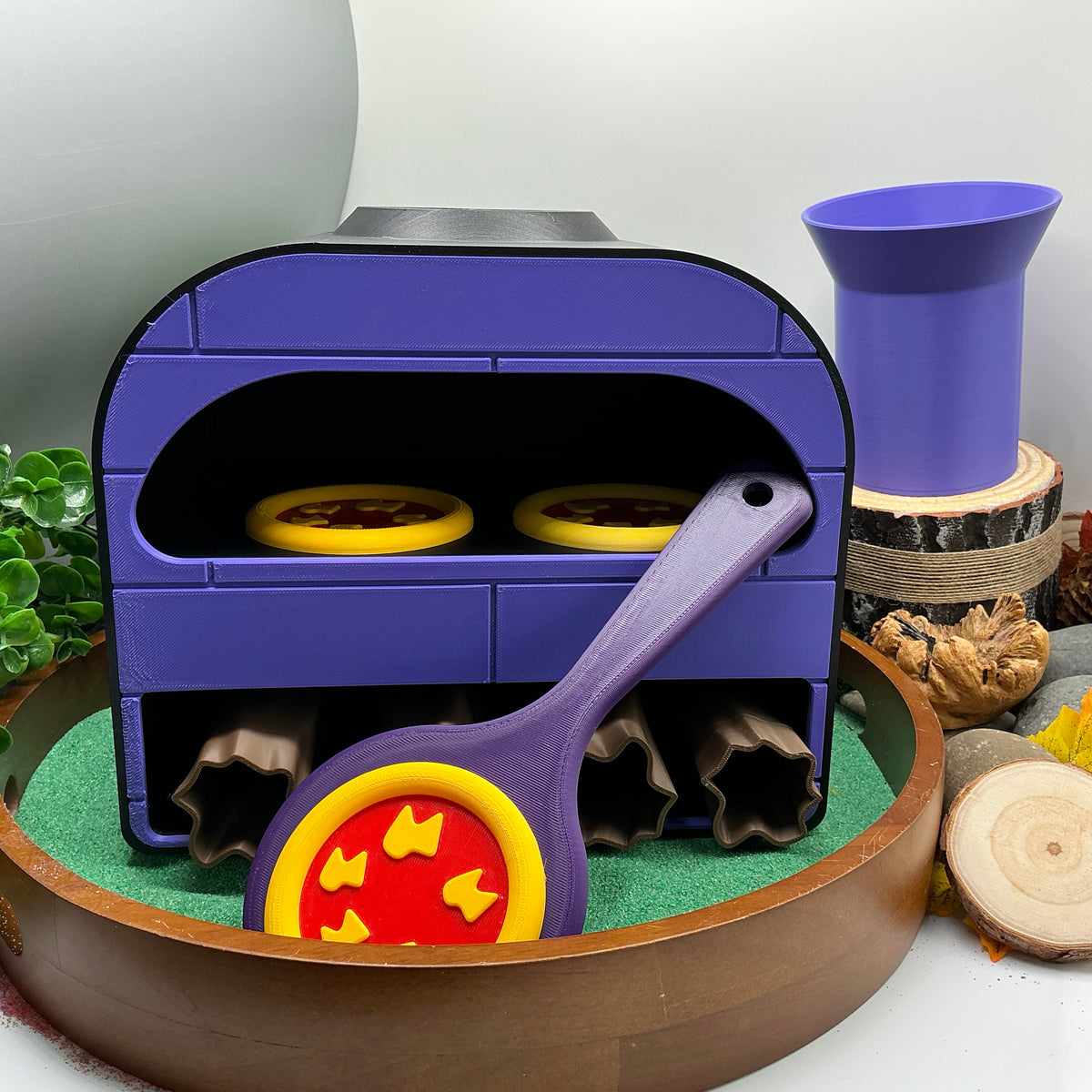 Large Pizza Oven Stove Set Kitchen Food Role Play Set Eco-Friendly 3D Printed