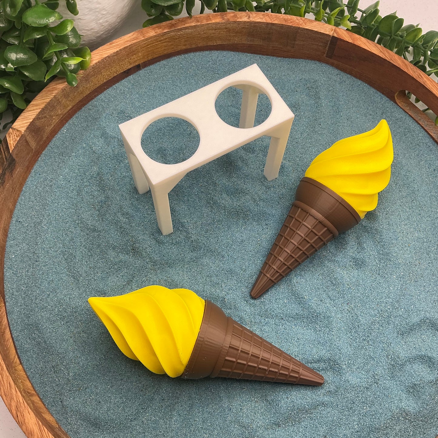 Ice Cream Scoops & Cones Twist Action Role Play Kitchen Food - close-up detail