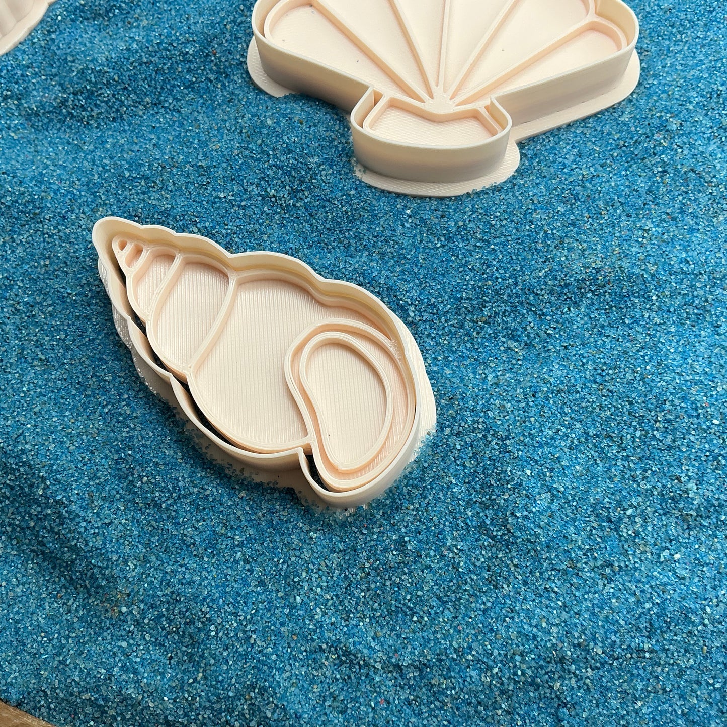 3D-printed sea shells play dough cookie cutter set - 4 piece ocean beach theme - view 6 of 9