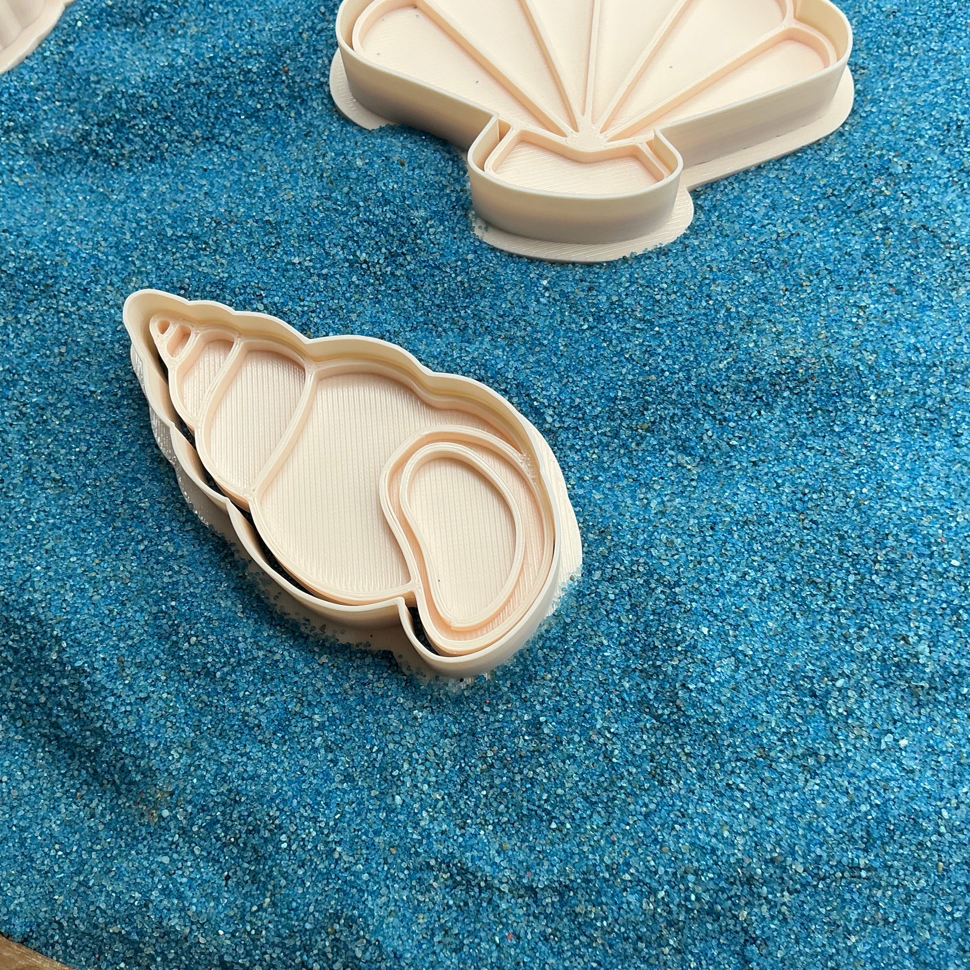 3D-printed sea shells play dough cookie cutter set - 4 piece ocean beach theme - view 6 of 9