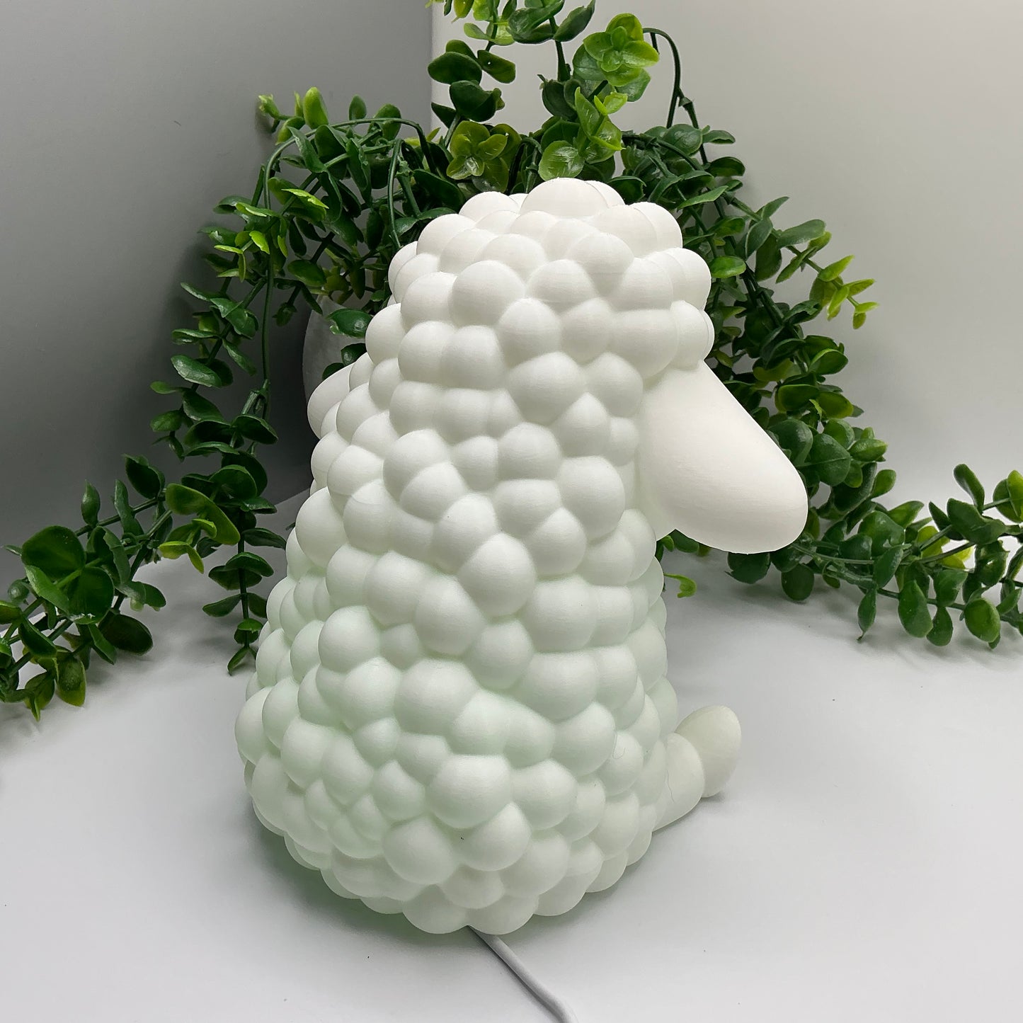3D Printed Sheep Night Light Cute Lamb Nursery Lamp for Children's Bedroom Whims - Detail Shot