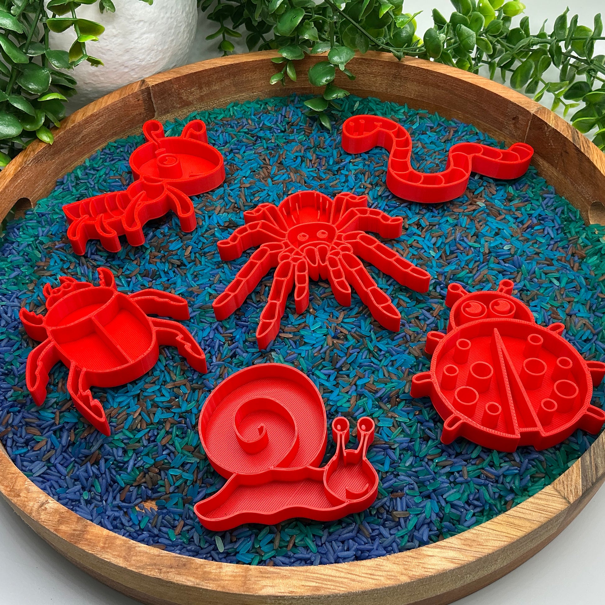Spring Garden Insect Sensory Trays 6 Piece Set - alternative view