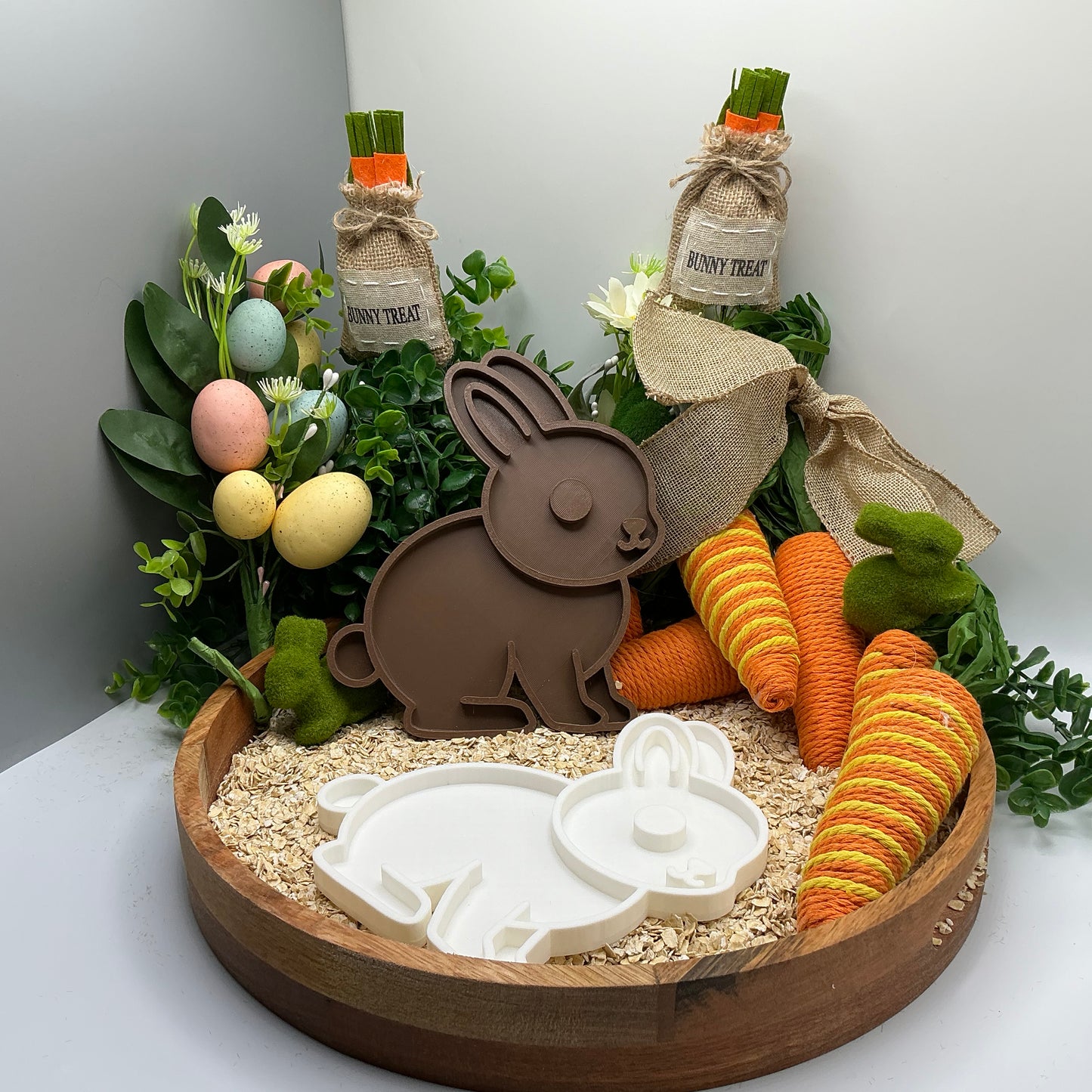 Easter Two Piece Filling Tray Set Sand Sensory Filling Trays Oats, Sand, Rice Tu - Close Up