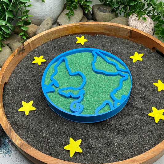 Large Earth Sensory Fill Tray (Space, Geography & Earth Day Tuff Tray Toy)