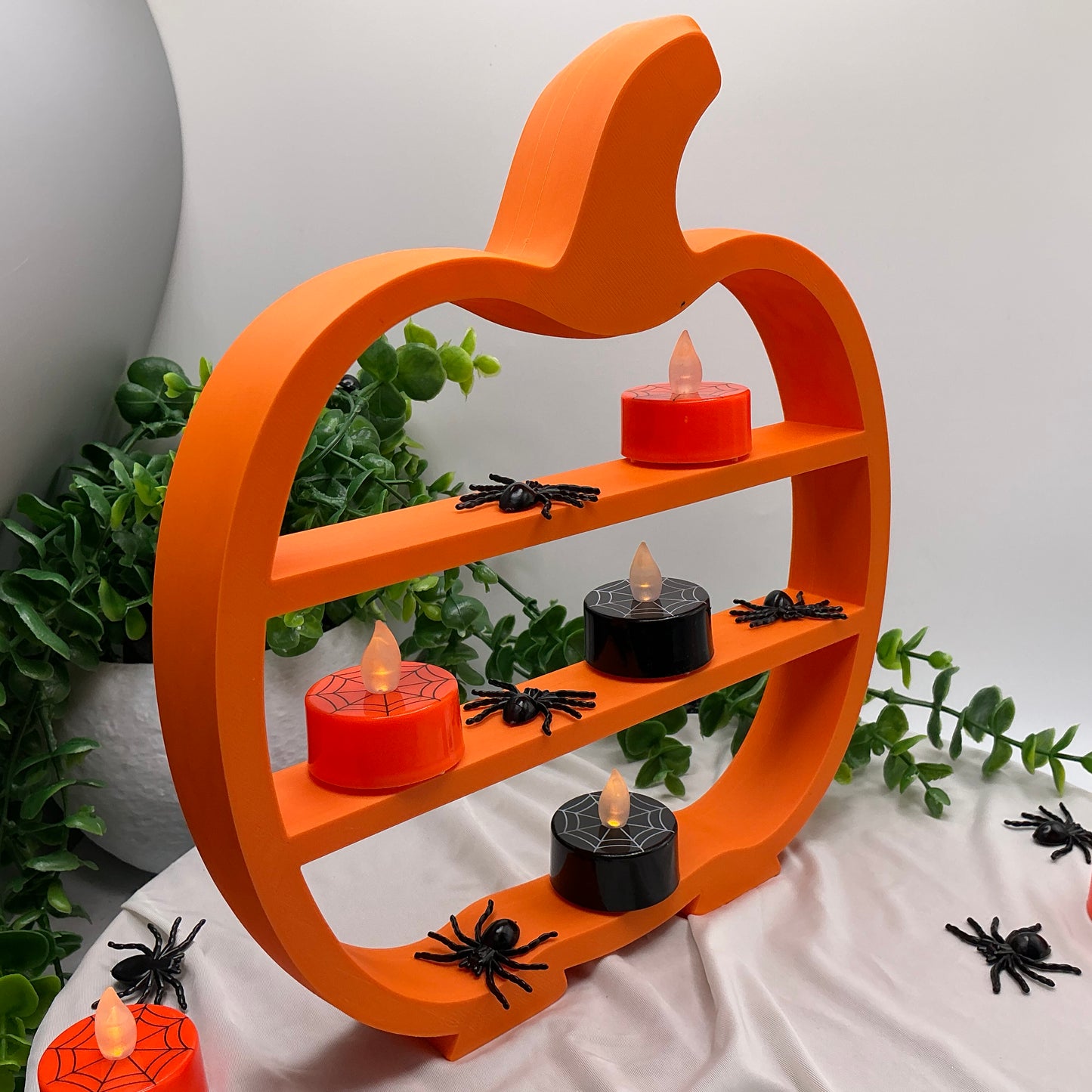 Halloween mini shelves set Cauldron, Pumpkin & Witches Hat