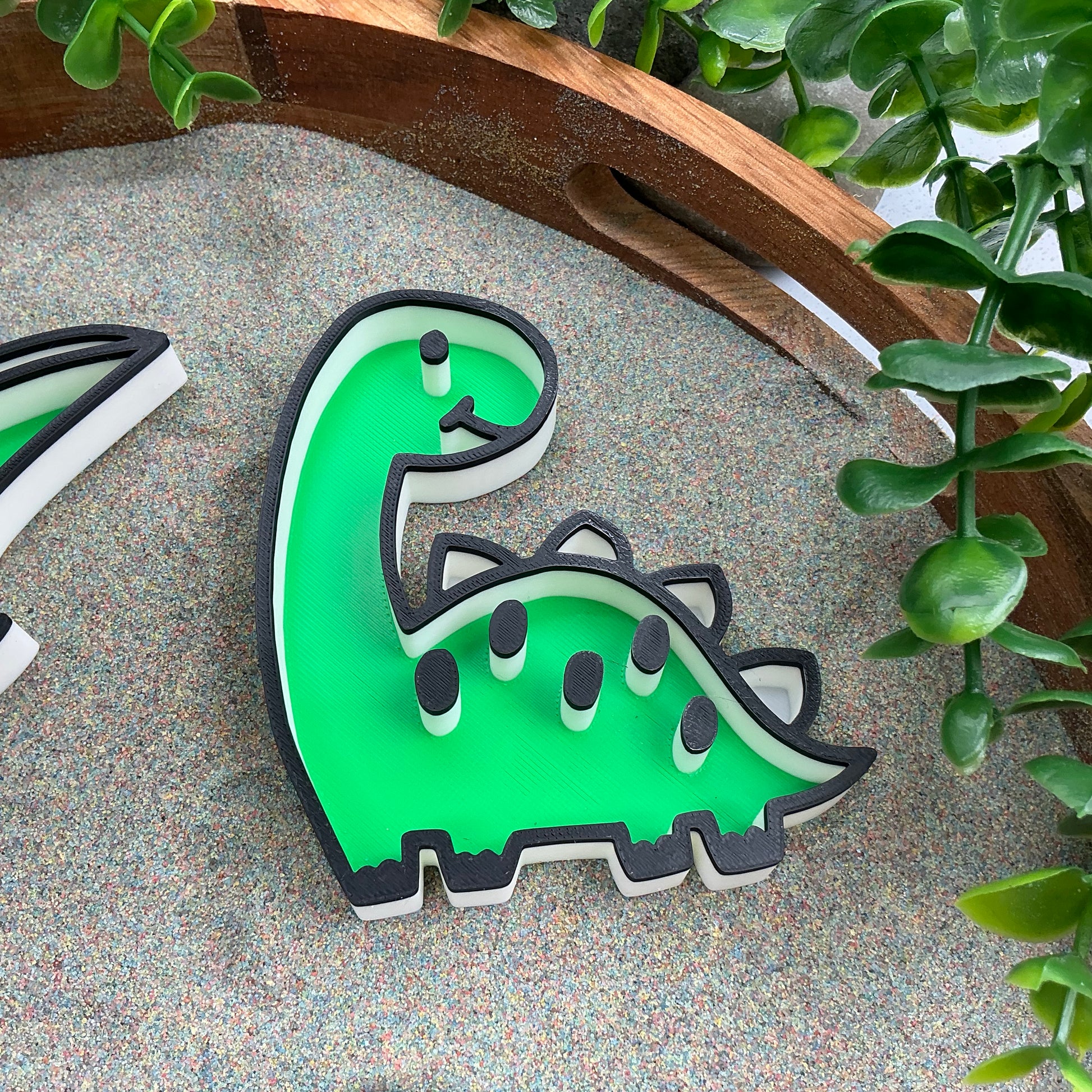 3D-printed dinosaur fill shapes sensory filling tray, 4-piece set for sand and rice tuff trays - view 3 of 13