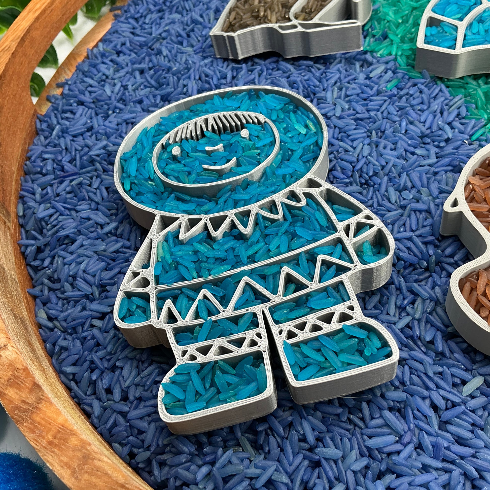 Arctic Sensory Tray Four Piece Set - side view