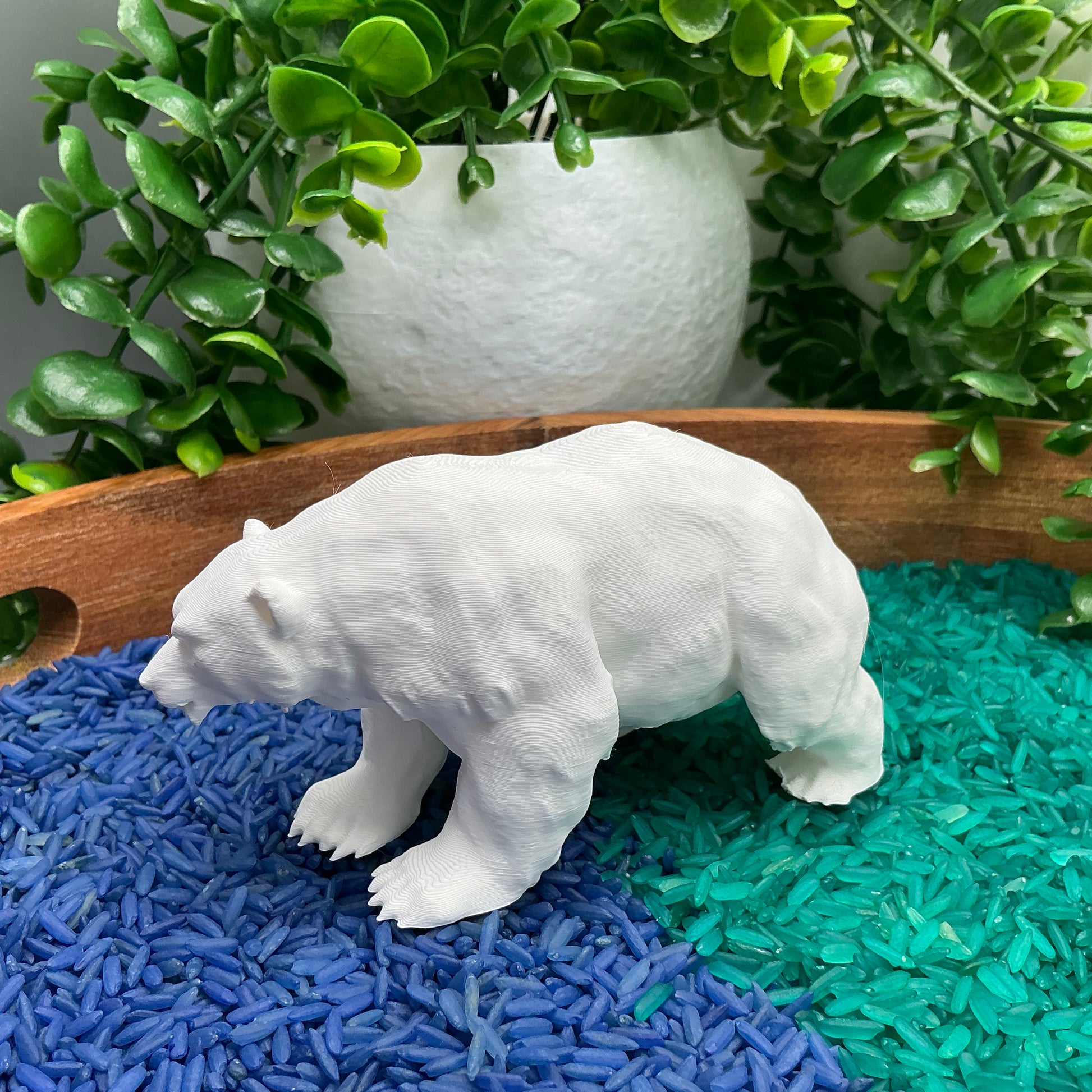 Arctic Polar Bear and Large Igloo - colour option