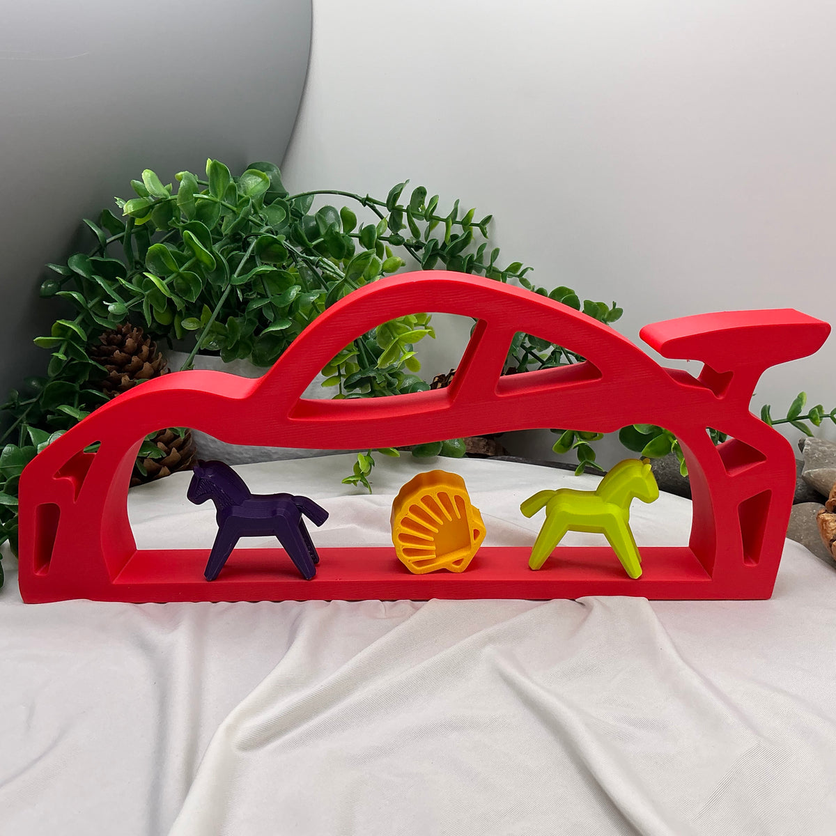 Sports car mini shelf displays Table top two piece set