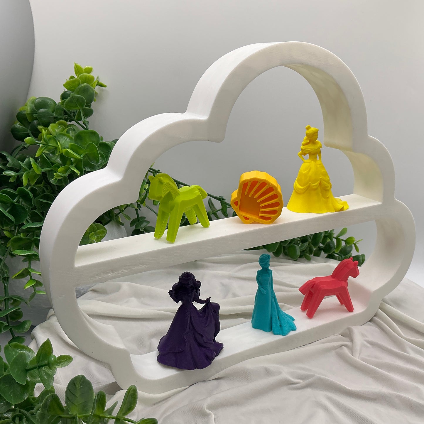 Set of two table top shelves cloud & Sun bedroom decor