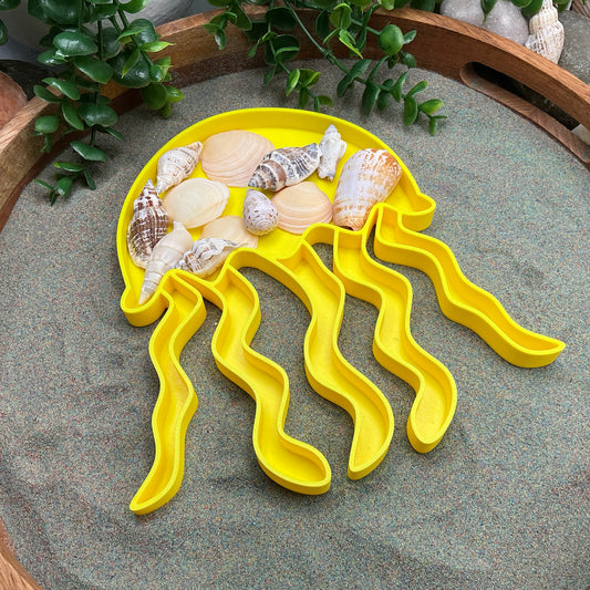 Large Jellyfish Sensory Filling Tray - Eco-Friendly 3D Printed for Sand, Rice & Oats