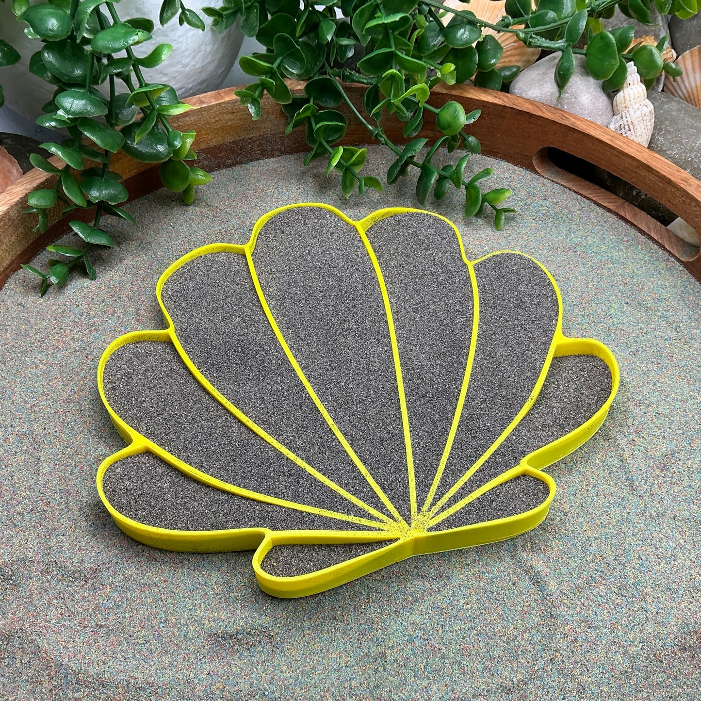 Large Seashell Sensory Filling Tray - Eco-Friendly 3D Printed for Sand, Rice & Oats