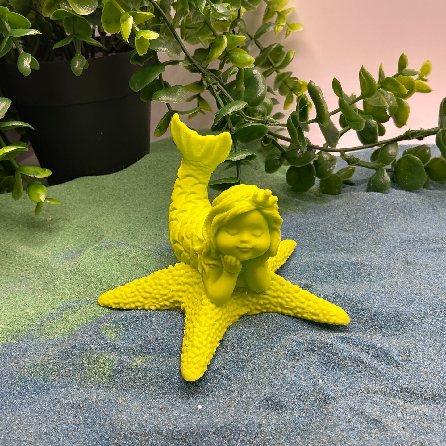 3D Printed Mermaid Princess on Starfish Textured Sensory Toy - View 12