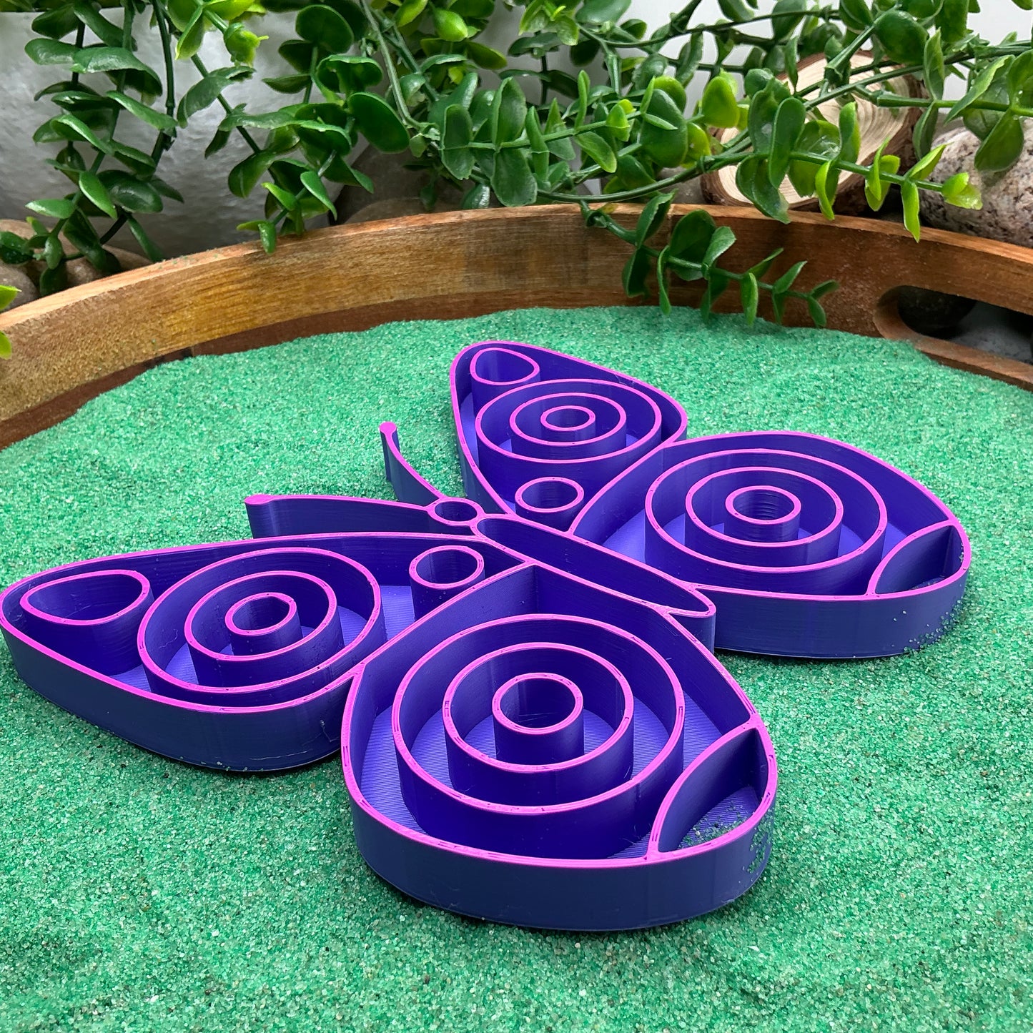 Large Butterfly Sensory Fill Shape - Pink , Purple or Yellow (Sand & Tuff Tray )