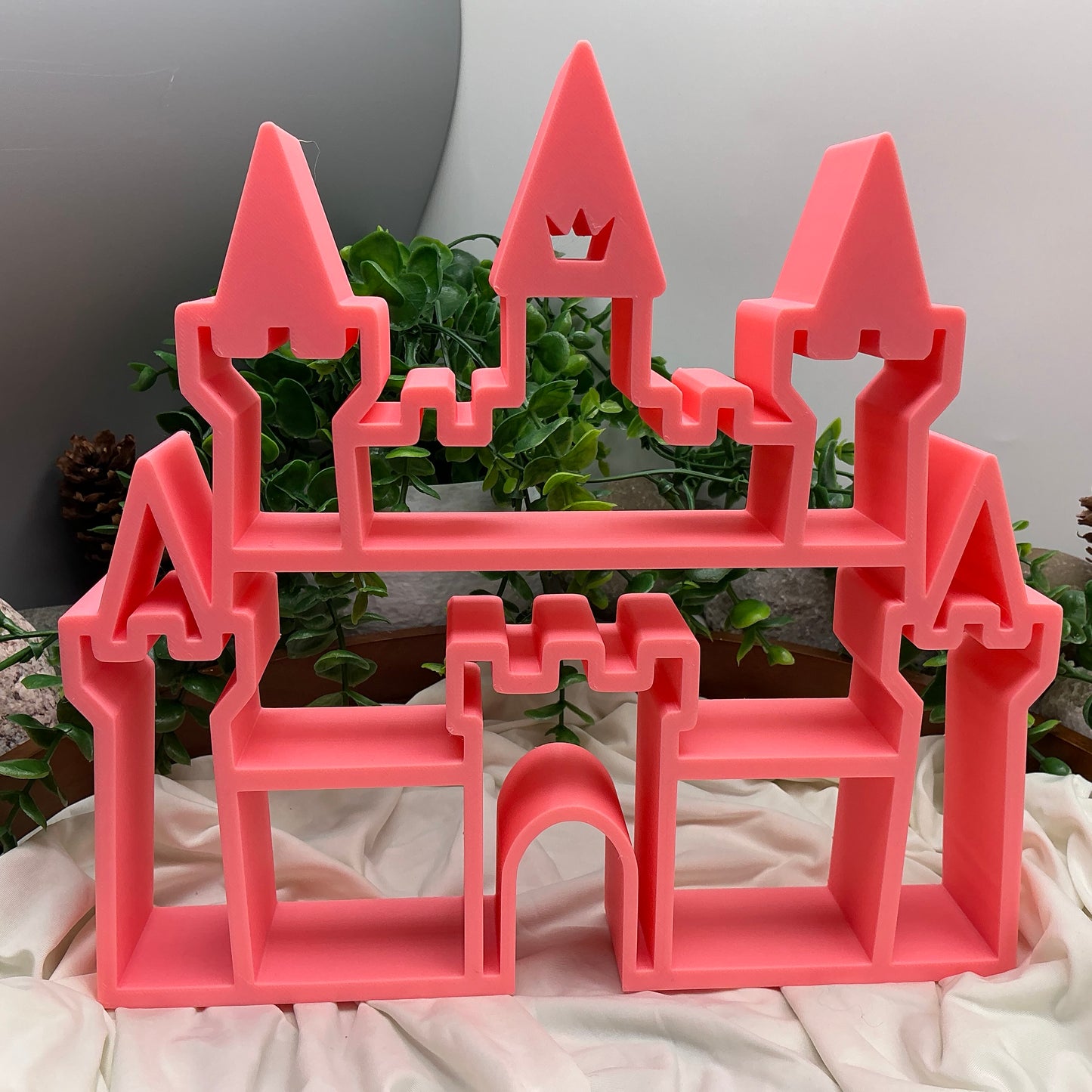 Princess Castle tabletop mini shelf display glow in the dark castle bedroom decor