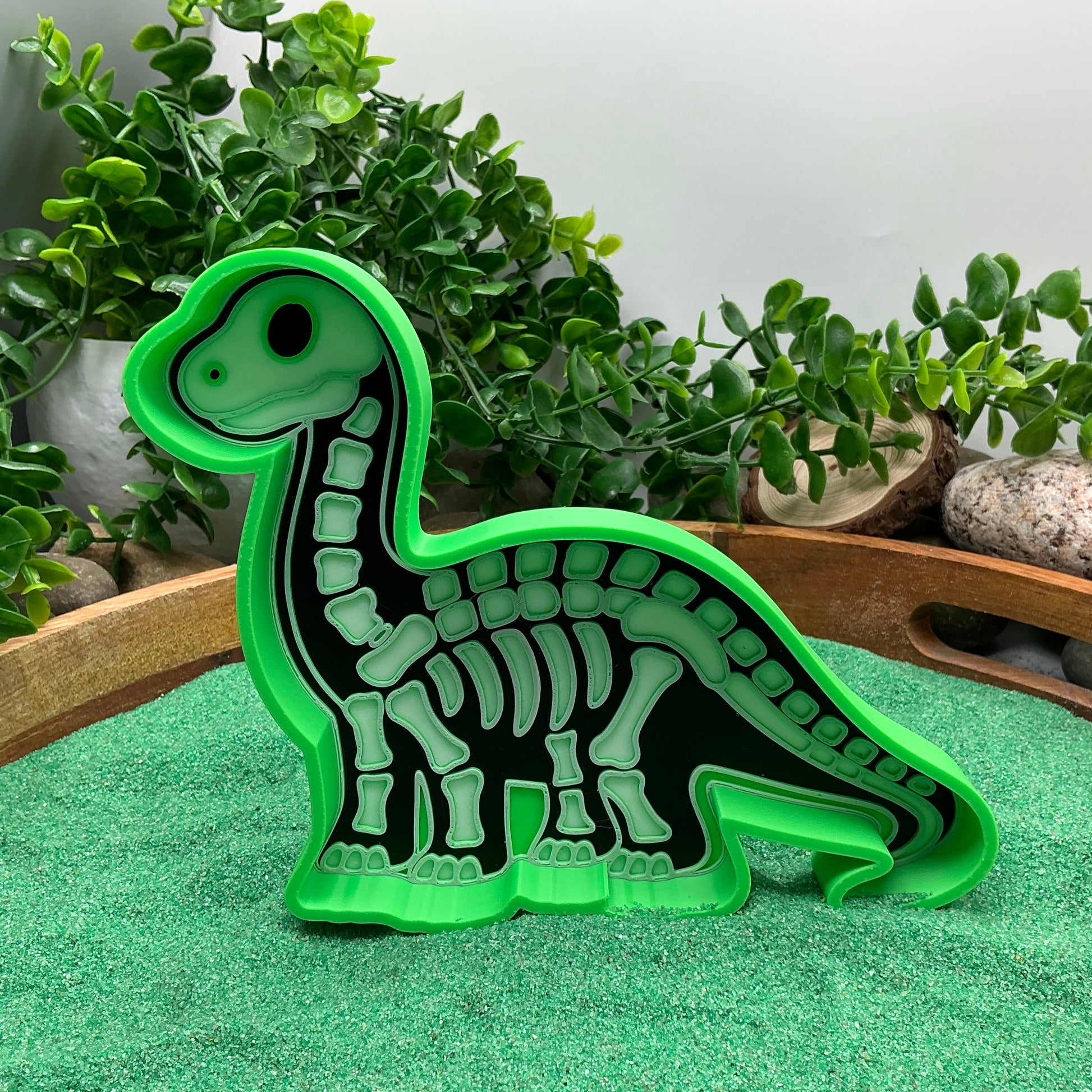 3D-printed skeleton dinosaur sensory play set - 6 piece with T-Rex, Triceratops, Stegosaurus, Spinosaurus, Pterodactyl, Brachiosaurus - view 15 of 16