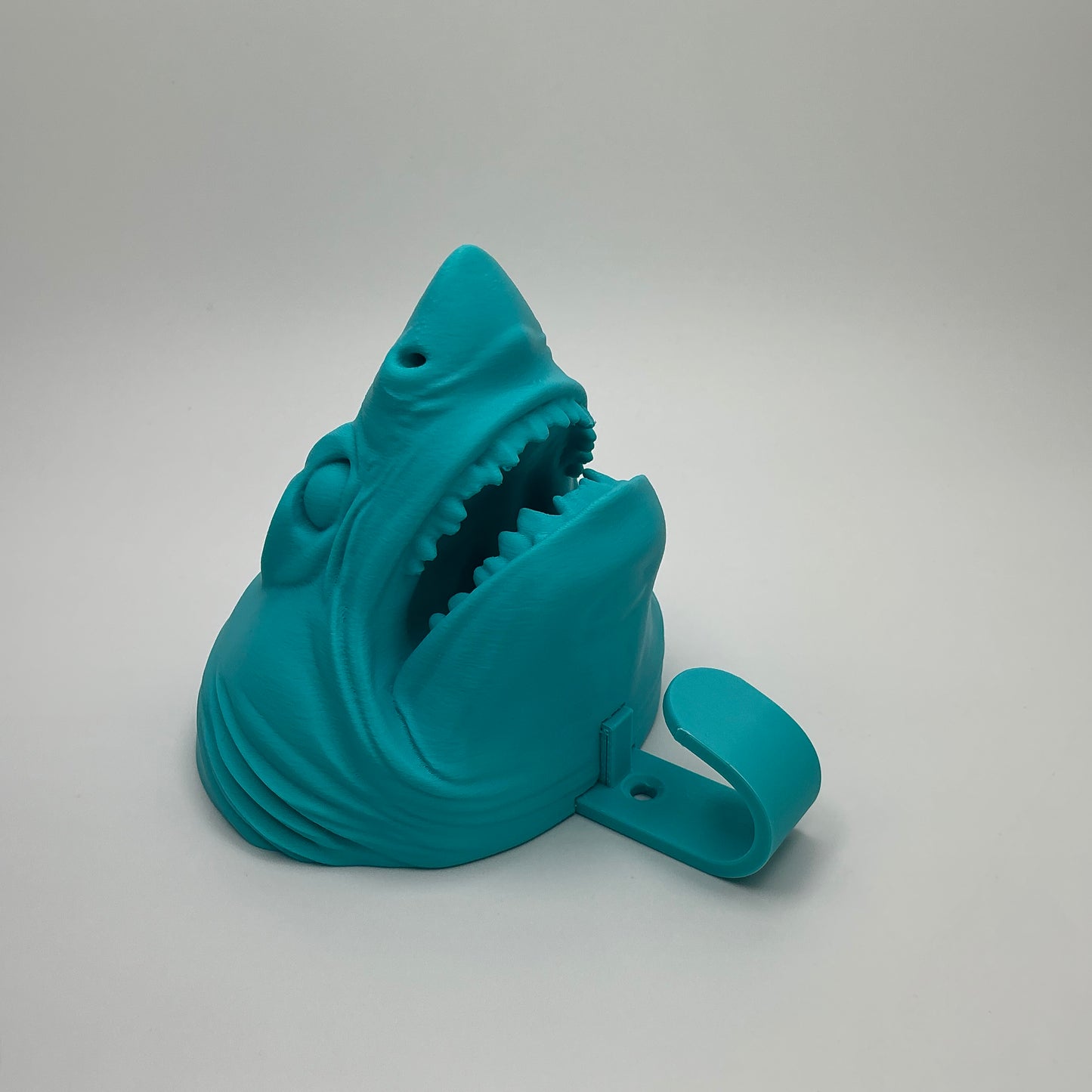 Shark Head Wall Hook 3D Printed Coat Hanger Ocean D�cor Kids Towel Holder for Ba - View 6