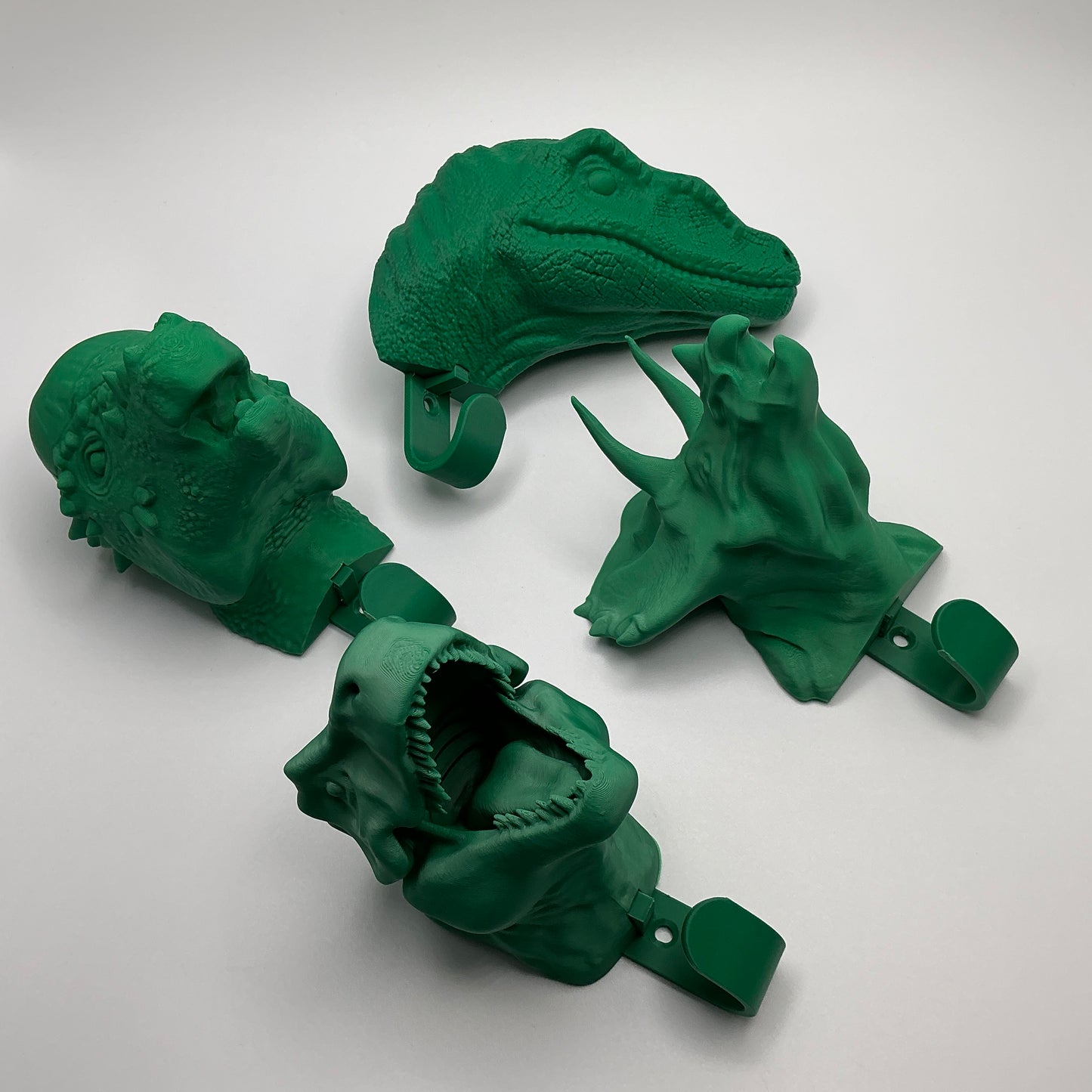 Triceratops Wall Hook 3D Printed Dinosaur Head Hanger for Kids Boys Room D�cor J - View 5