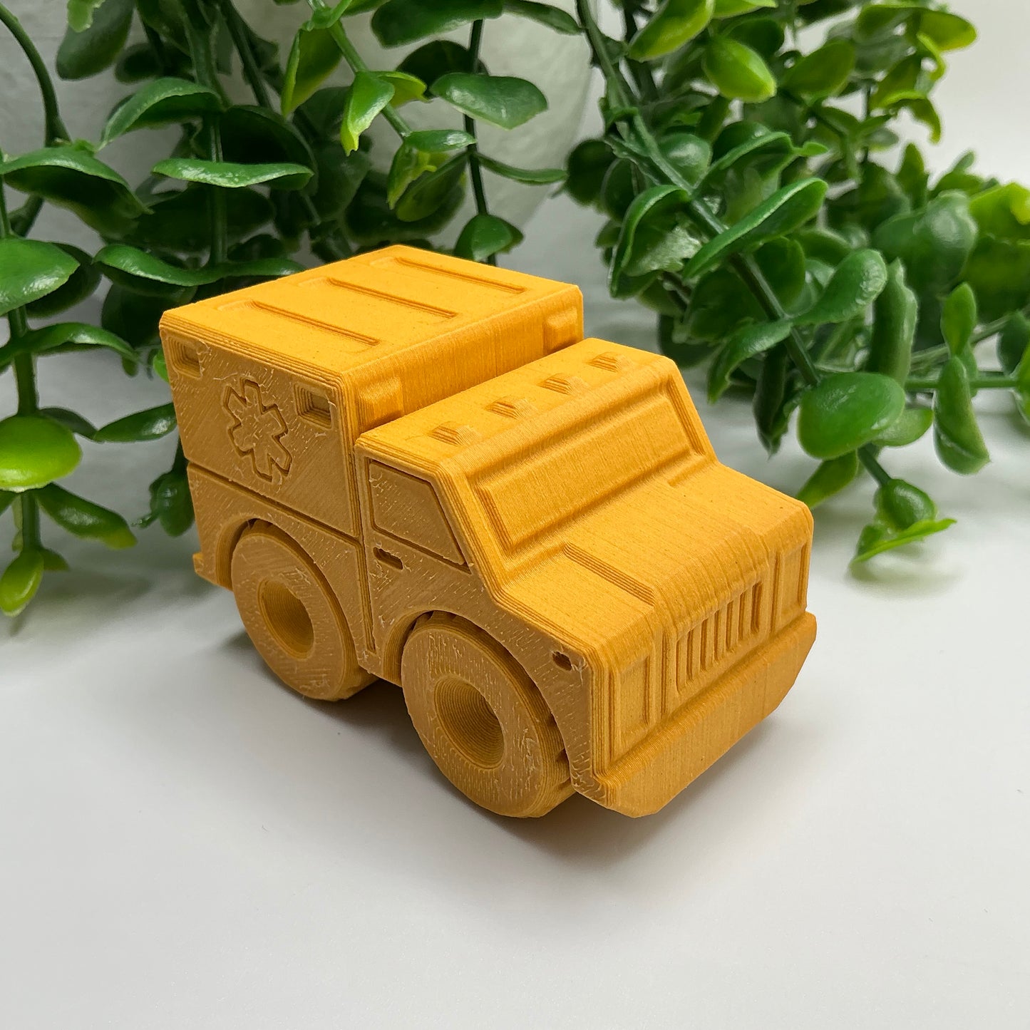 Wood Effect Transport Vehicles Cars & Trucks - close-up detail