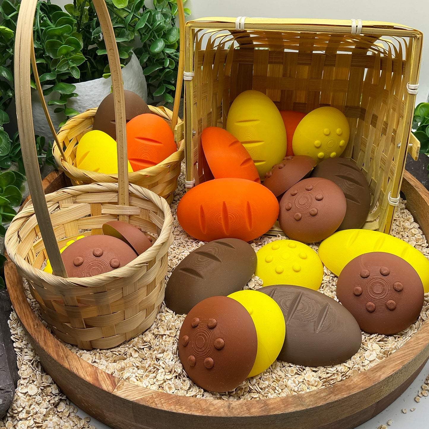 Role play kitchen food 24 piece assortment of bread & cookies