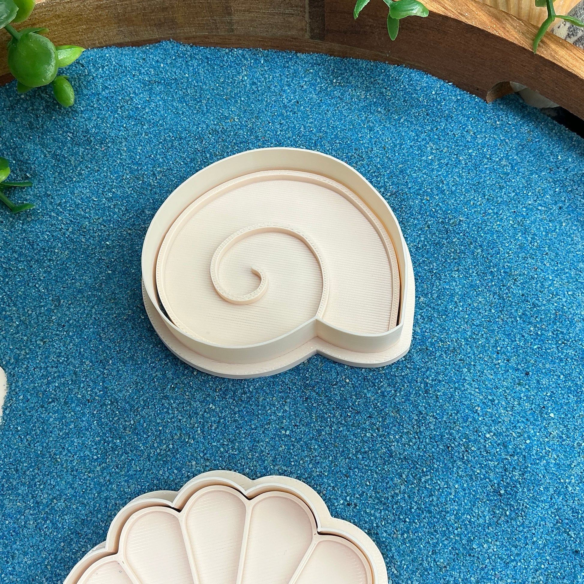 3D-printed sea shells play dough cookie cutter set - 4 piece ocean beach theme - view 4 of 9