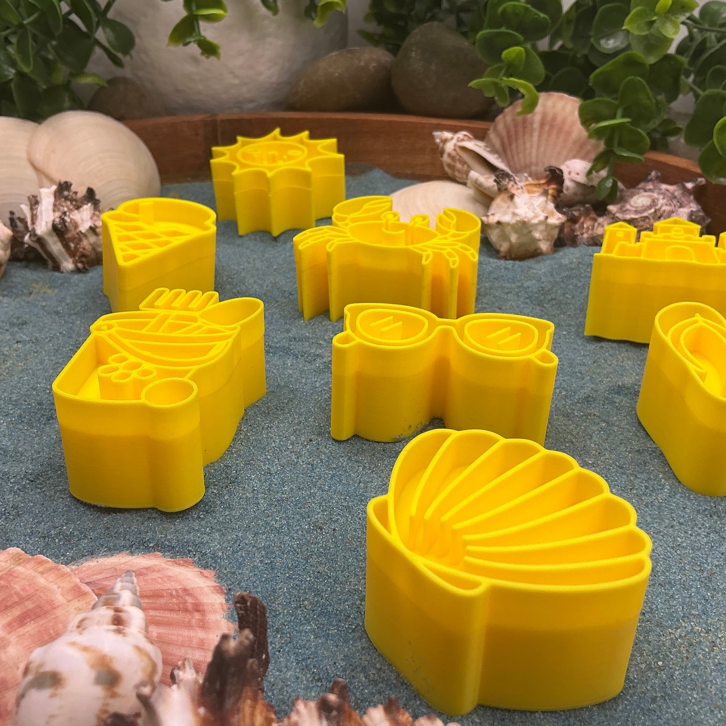 3D-printed summer stamps, 11-piece set for play dough, kinetic sand and clay - view 5 of 9