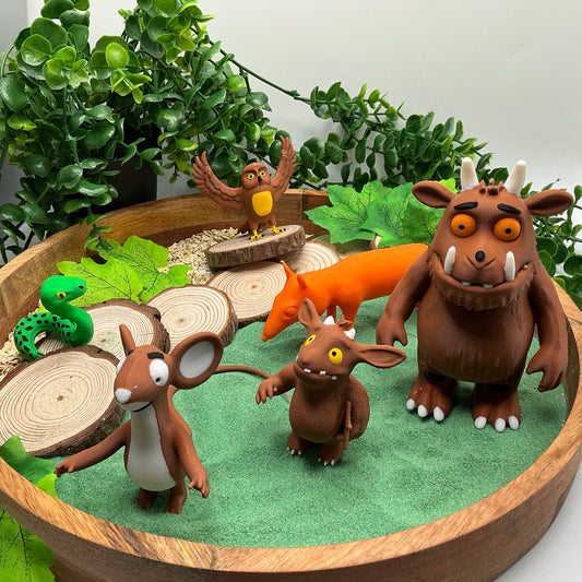Story Book Character Set 3D Printed Forest Animals &amp; Monster Figures Story S - Alternative View