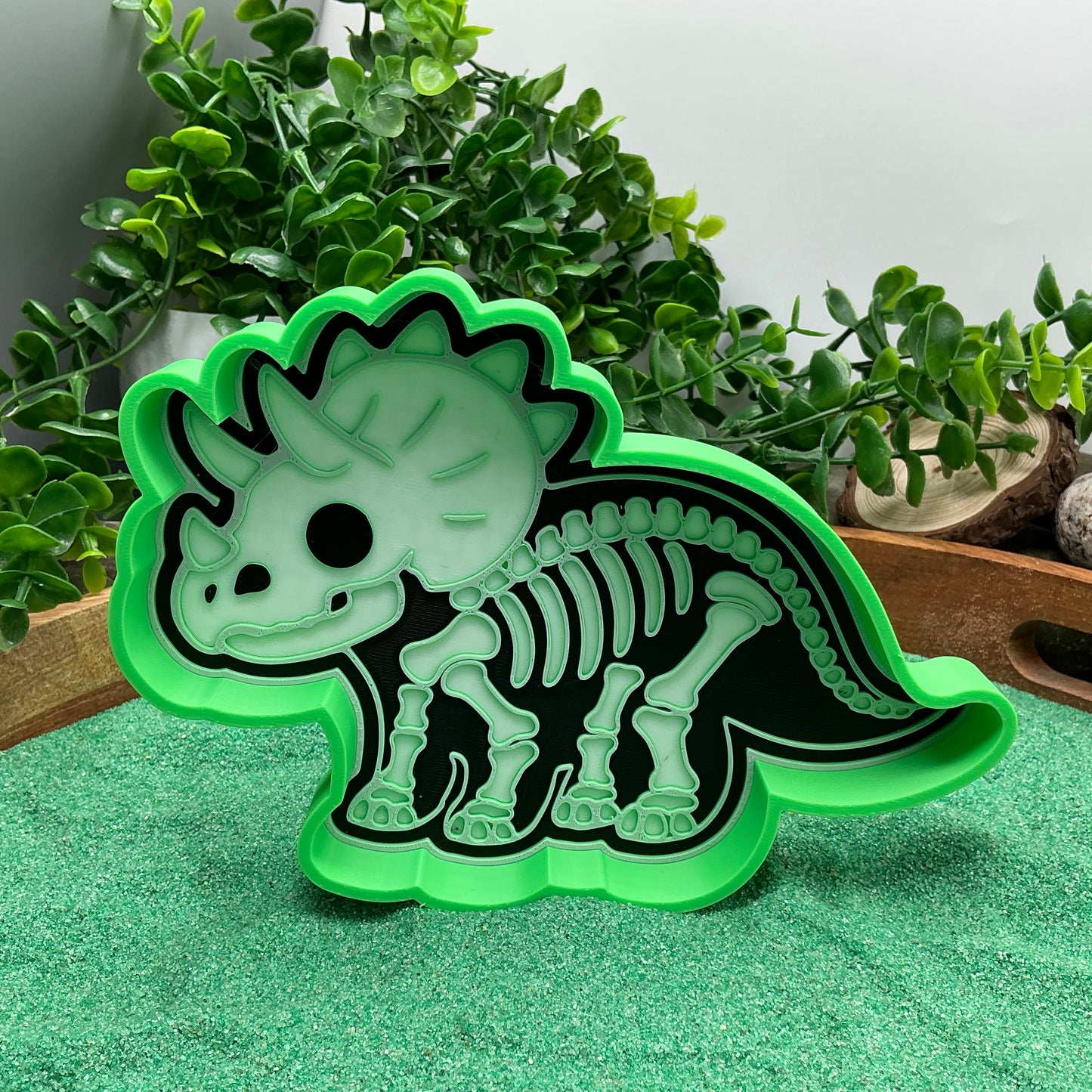 3D-printed skeleton dinosaur sensory play set - 6 piece with T-Rex, Triceratops, Stegosaurus, Spinosaurus, Pterodactyl, Brachiosaurus - view 13 of 16
