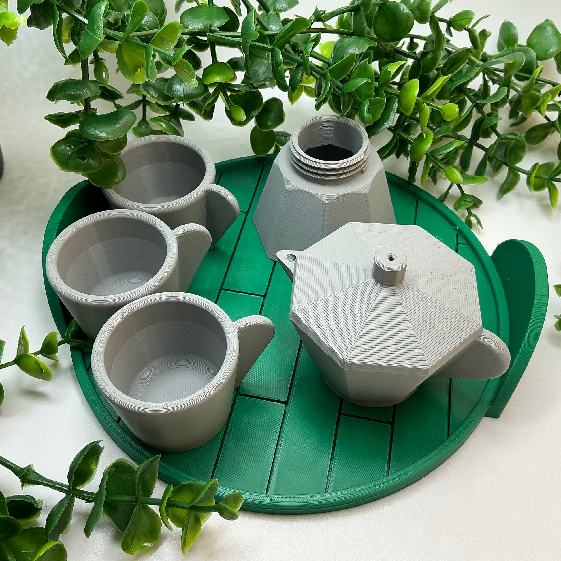 3D Printed Children's 5 Piece Coffee Maker Set Indoor & Outdoor Eco-Friendly toy - View 8
