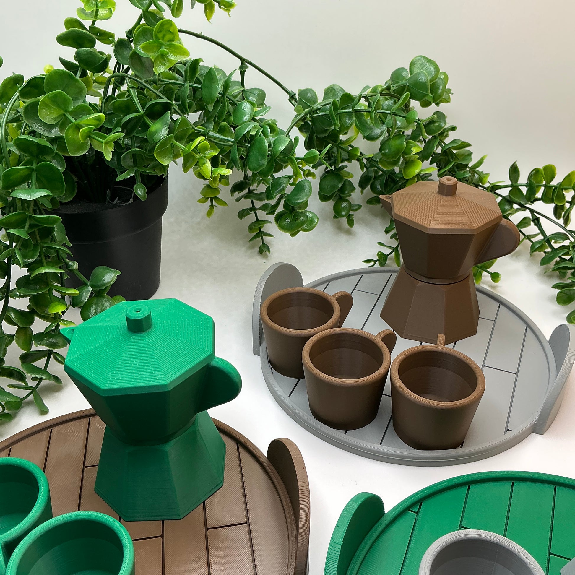 3D Printed Children's 5 Piece Coffee Maker Set Indoor & Outdoor Eco-Friendly toy - View 11