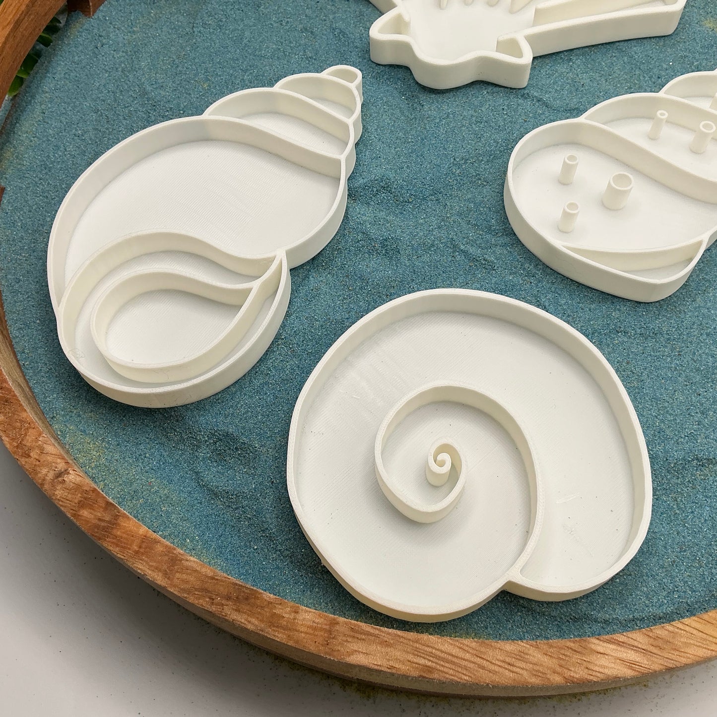 3D-printed seashell sensory filling tray, 4-piece set for sand and rice tuff trays - view 8 of 9