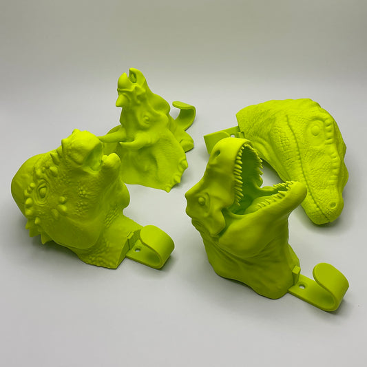 Triceratops Wall Hook 3D Printed Dinosaur Head Hanger for Kids Boys Room D�cor J - Alternative View