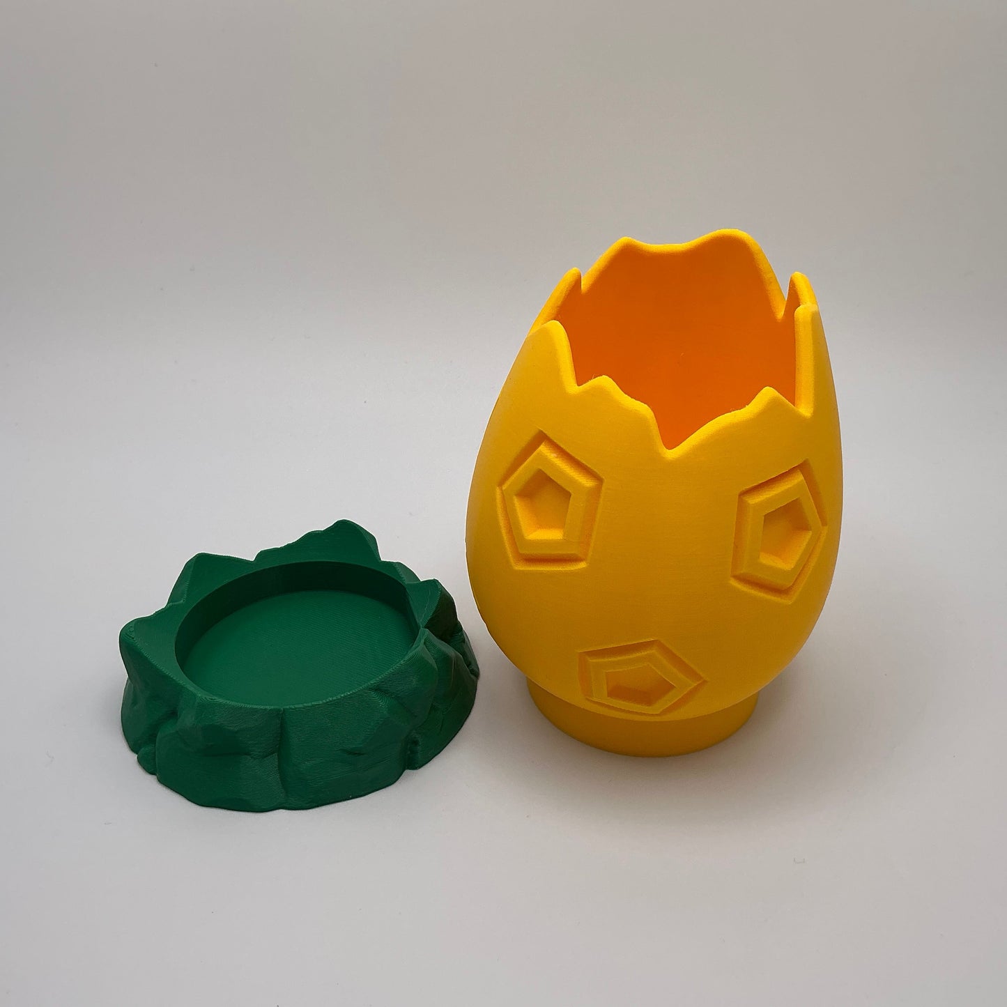 Dinosaur Egg Pencil Holder Cracked Dino Egg Pen Pot Kids Desk Organizer Paint... - in use
