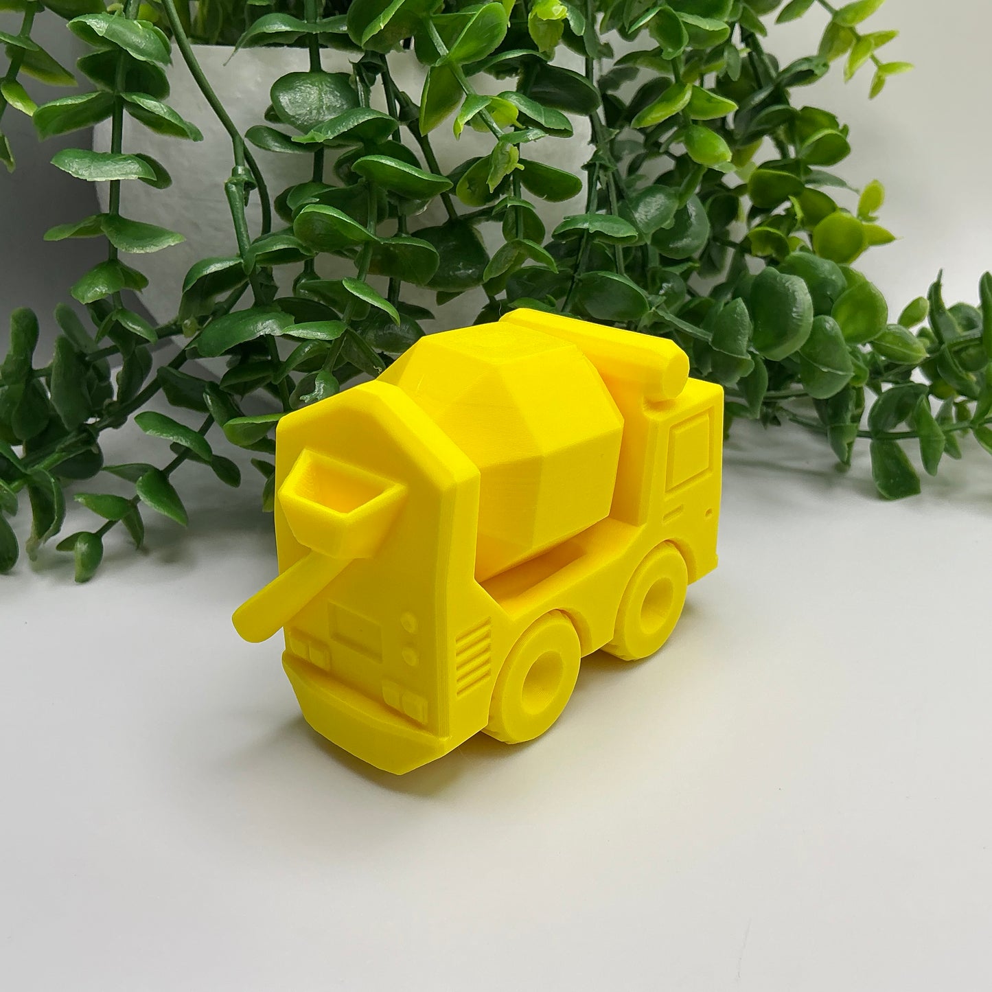 Construction Vehicles Set Dump Truck, Concrete Mixer, Tow Truck, Snow Plough,... - showing texture