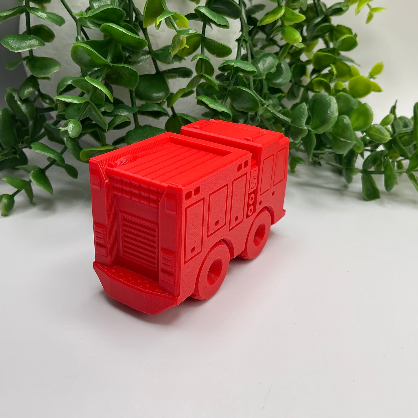 City Vehicles Set - Fire Truck, Police, Bus & Ambulance, Eco-Friendly - different angle