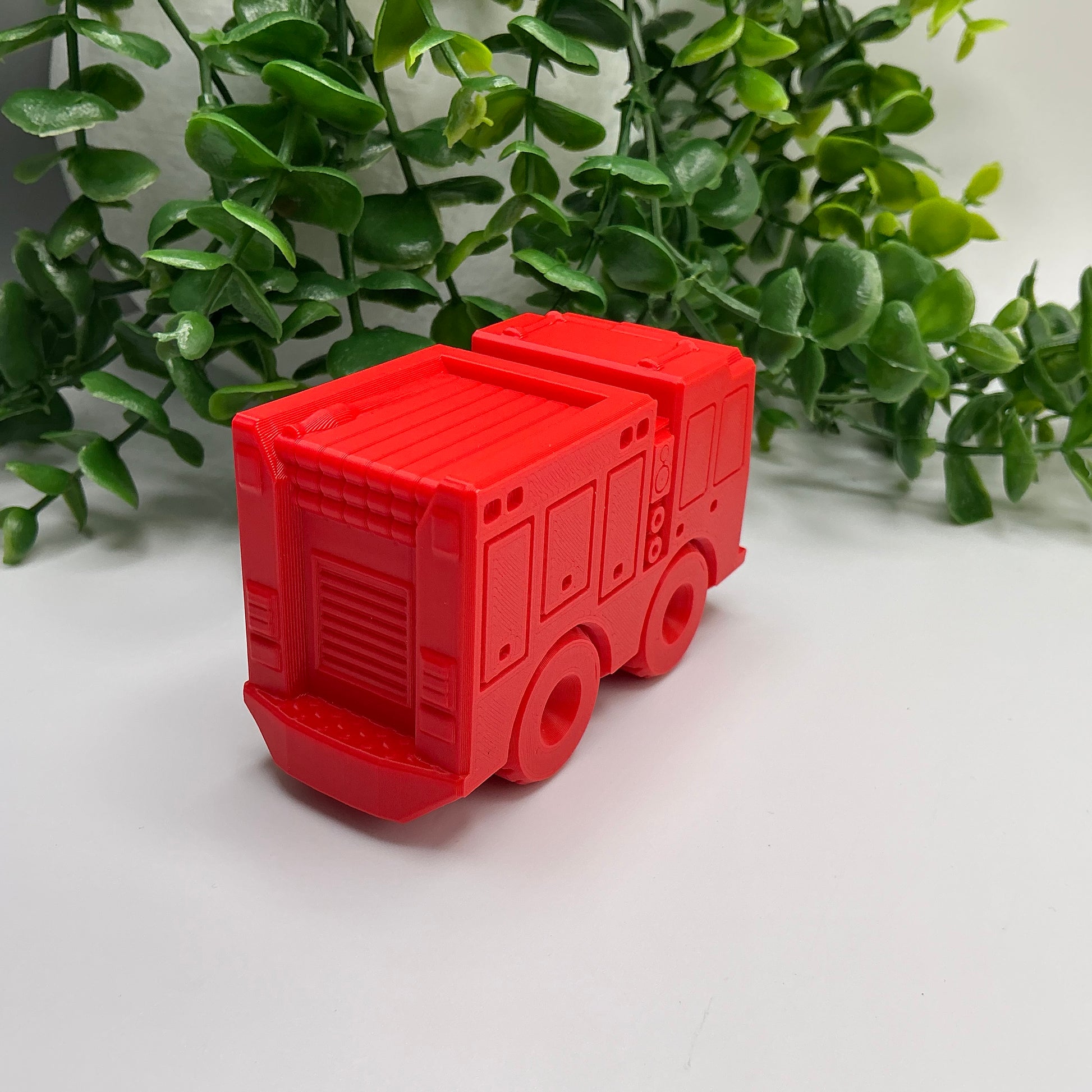 City Vehicles Set - Fire Truck, Police, Bus & Ambulance, Eco-Friendly - different angle