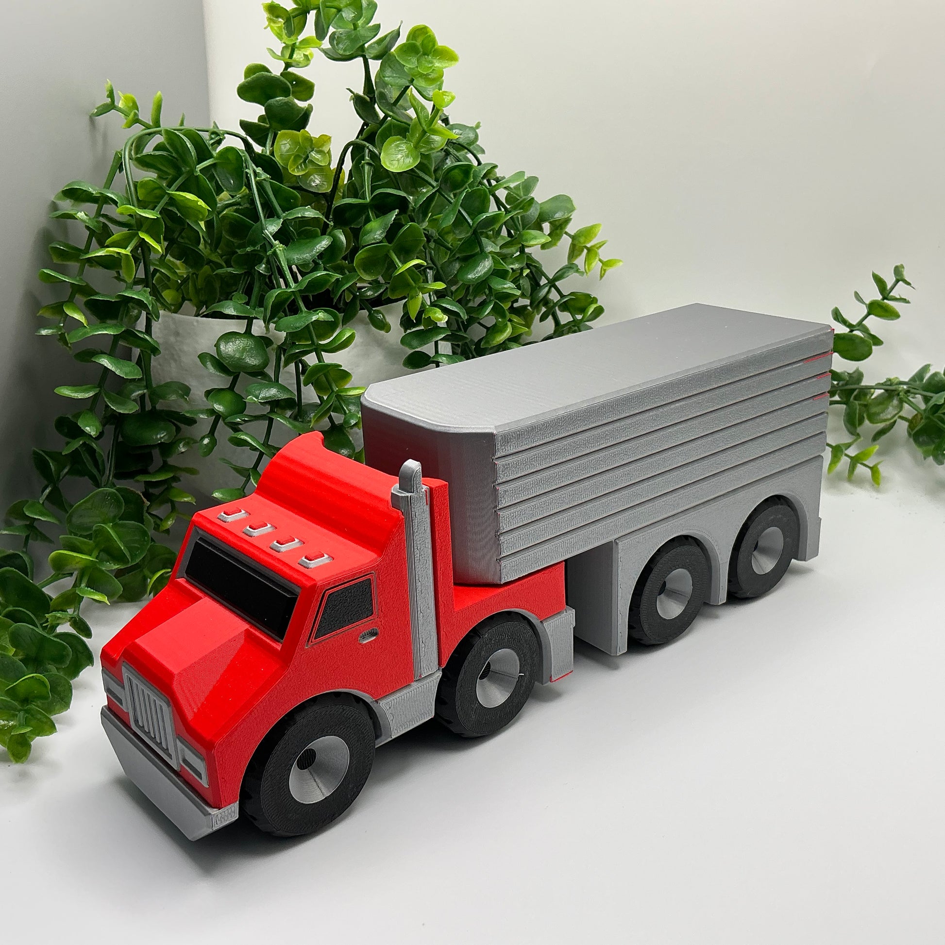 Large American Semi Truck Vehicle 3D Printed Multi Coloured Vehicle Indoor & Out - View 5