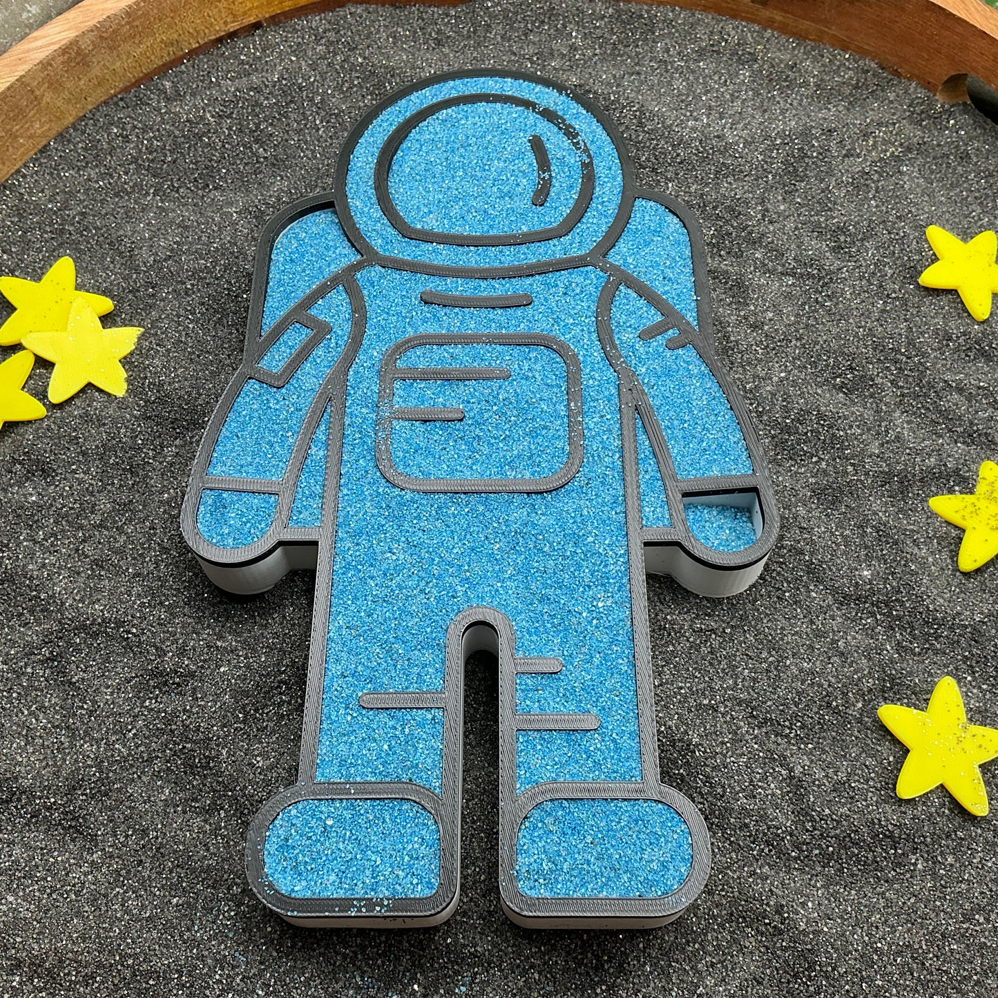 Large Spaceman / Astronaut Sensory Fill Tray (Space Tuff Tray Toy)