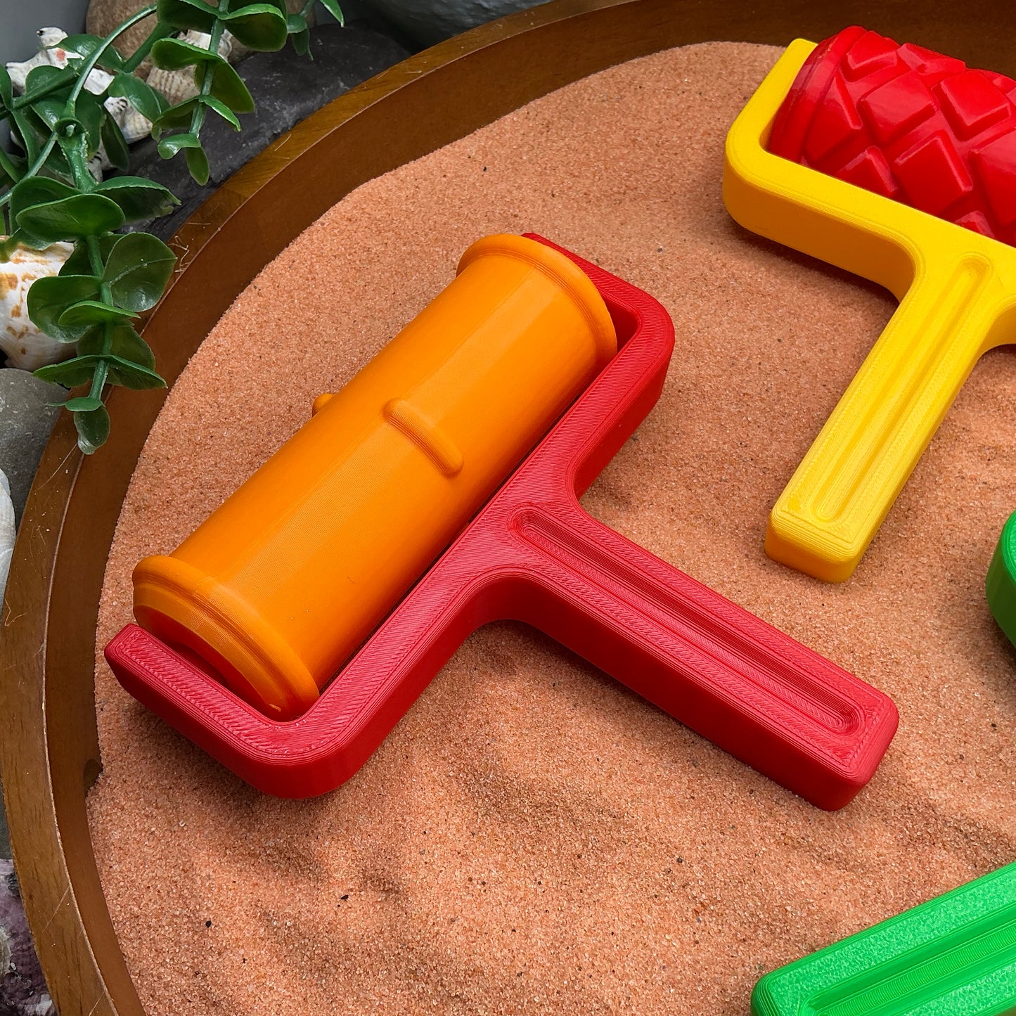 Road Pattern Roller 3 piece Set Sand Roller