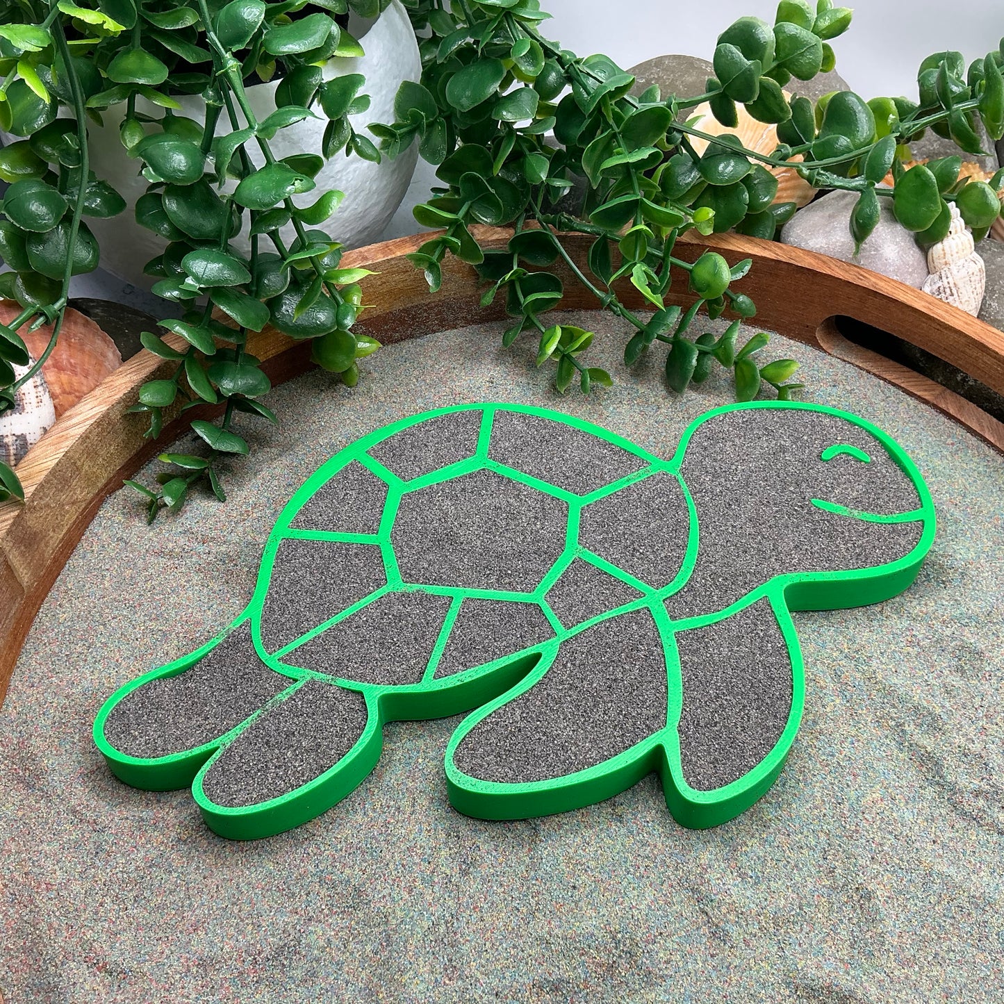 Large Turtle Sensory Filling Tray - Eco-Friendly 3D Printed for Sand, Rice & Oats