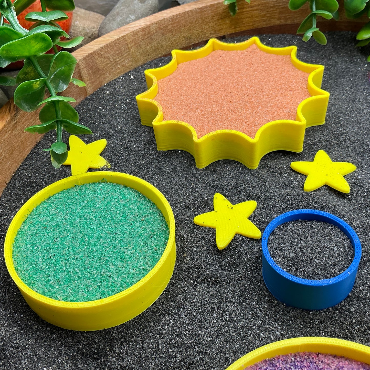3D-printed sun and solar system sensory fill shape set - 9 piece with sun and 8 planets - view 8 of 14