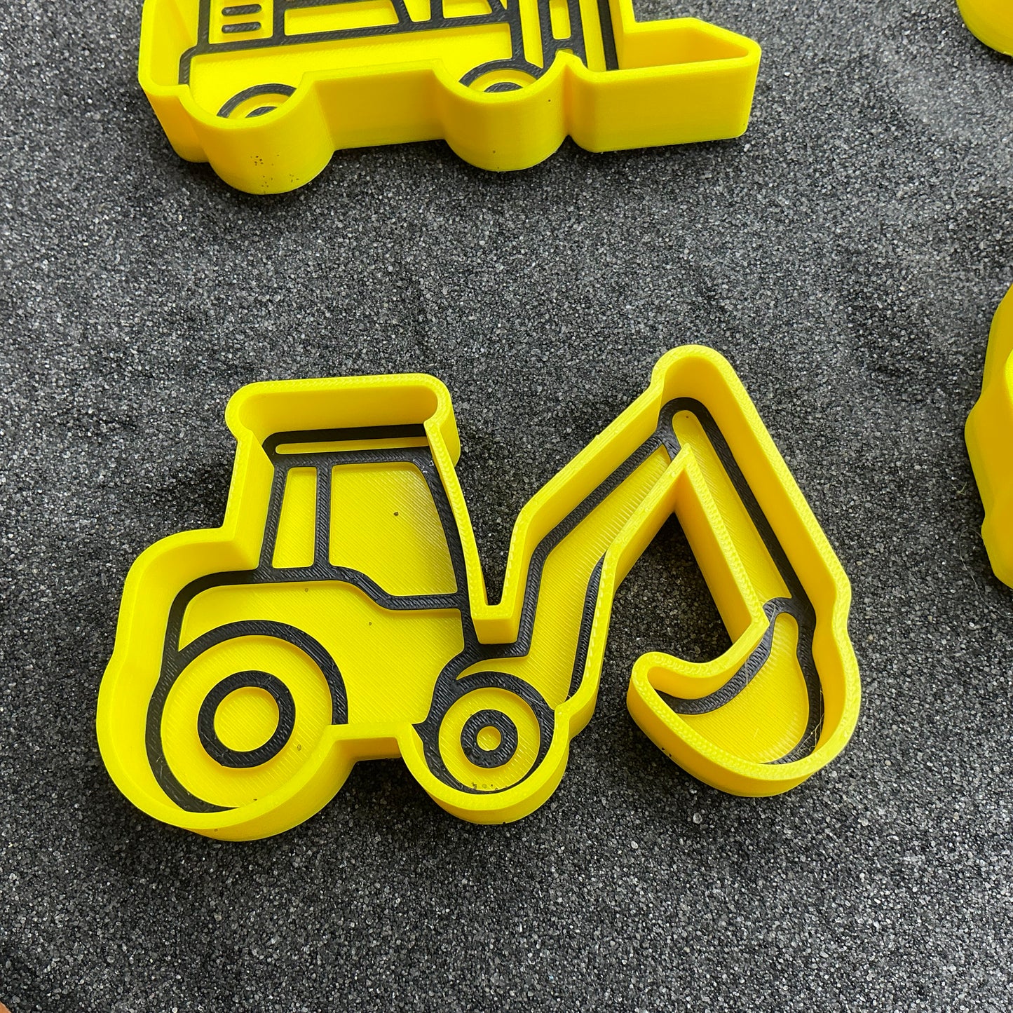 3D-printed construction vehicles sensory fill shape set - 4 piece for tuff trays and sandpits - view 5 of 11