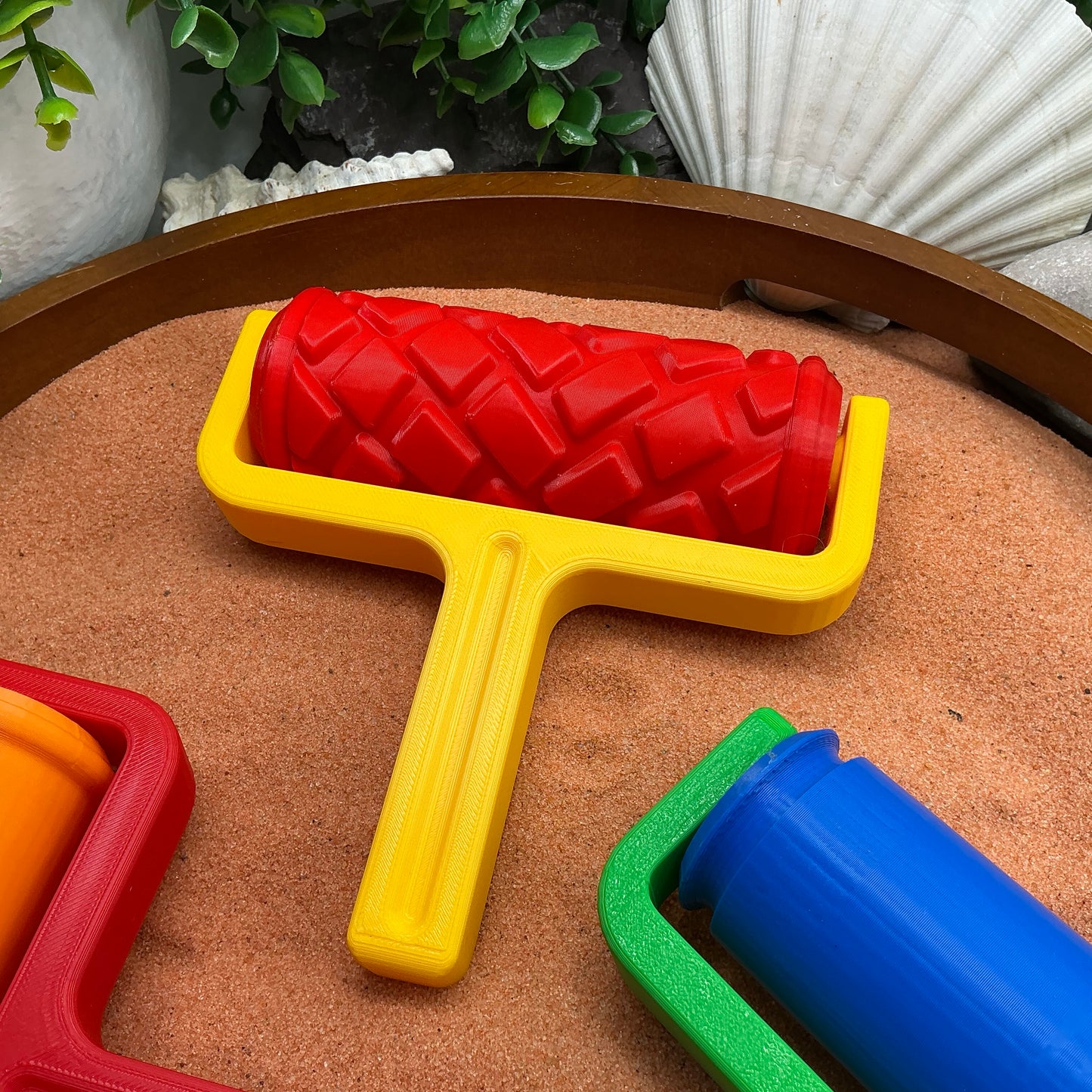Road Pattern Roller 3 piece Set Sand Roller